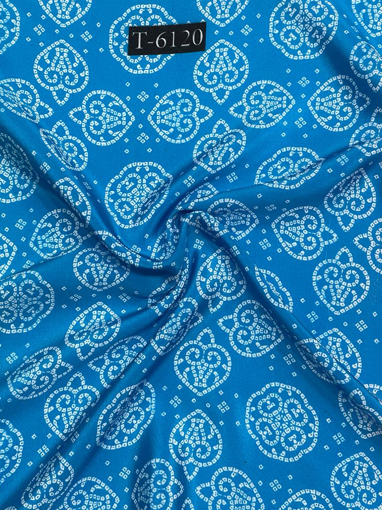 CREPE BANDHANI PRINT WITH DIFFERENT COLOURS
