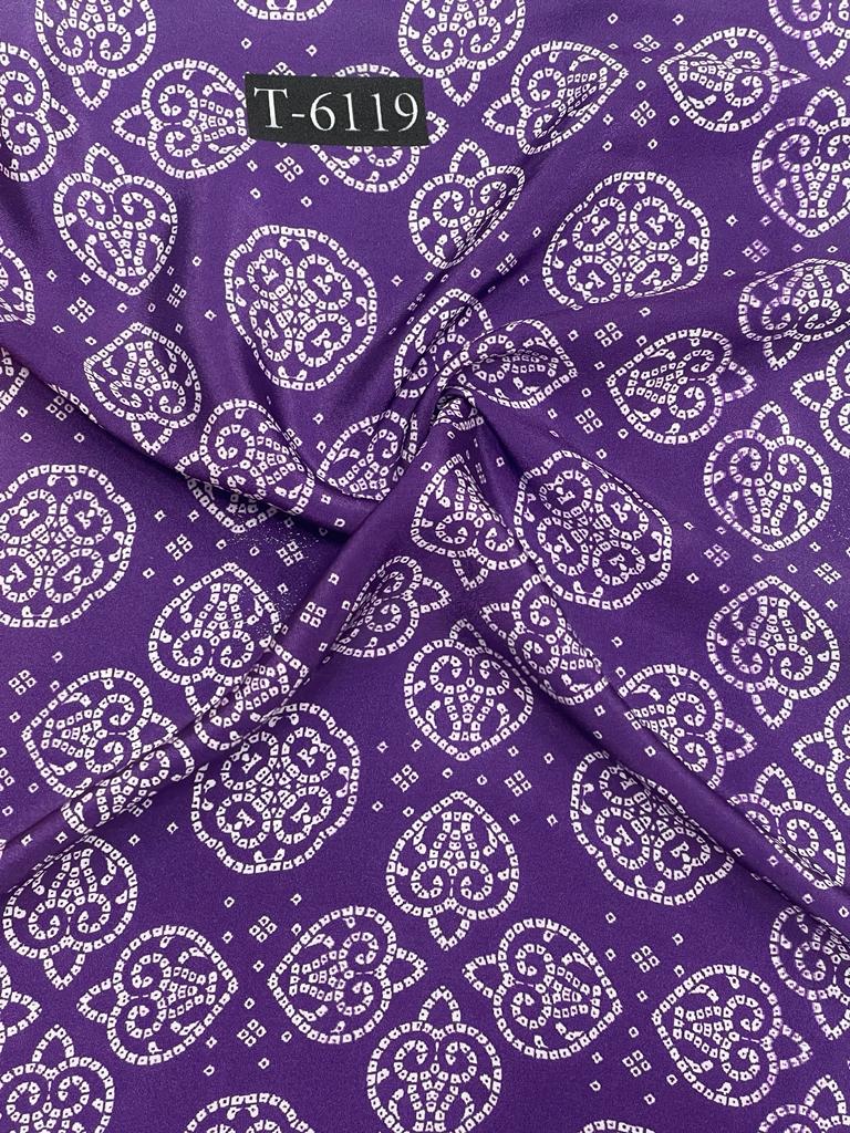 CREPE BANDHANI PRINT WITH DIFFERENT COLOURS