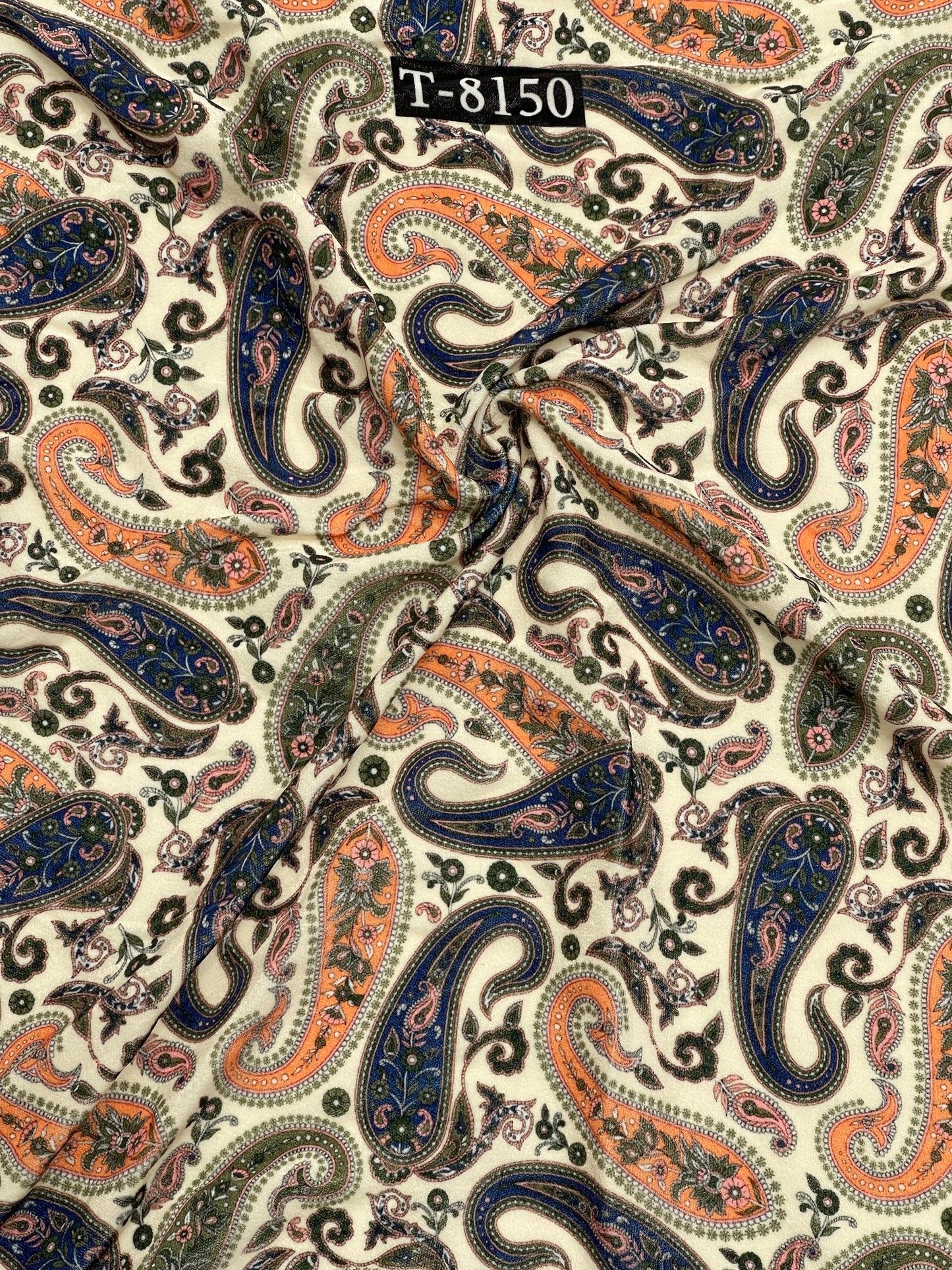 NEW PREMIUM VELVET PAISLEY DESIGN