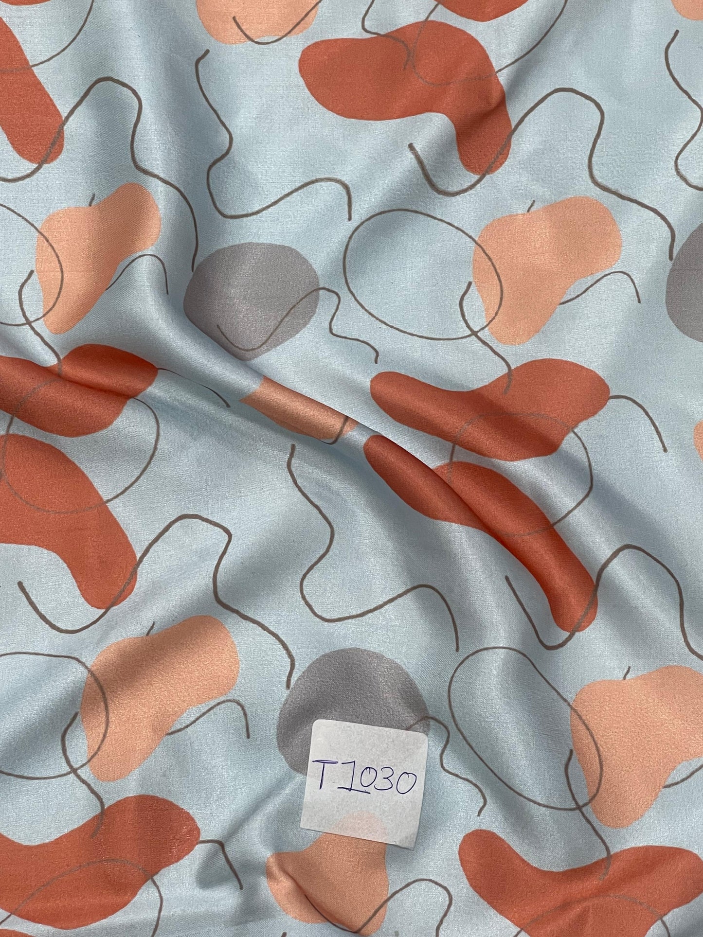 Abstracts Prints On Modal Satin