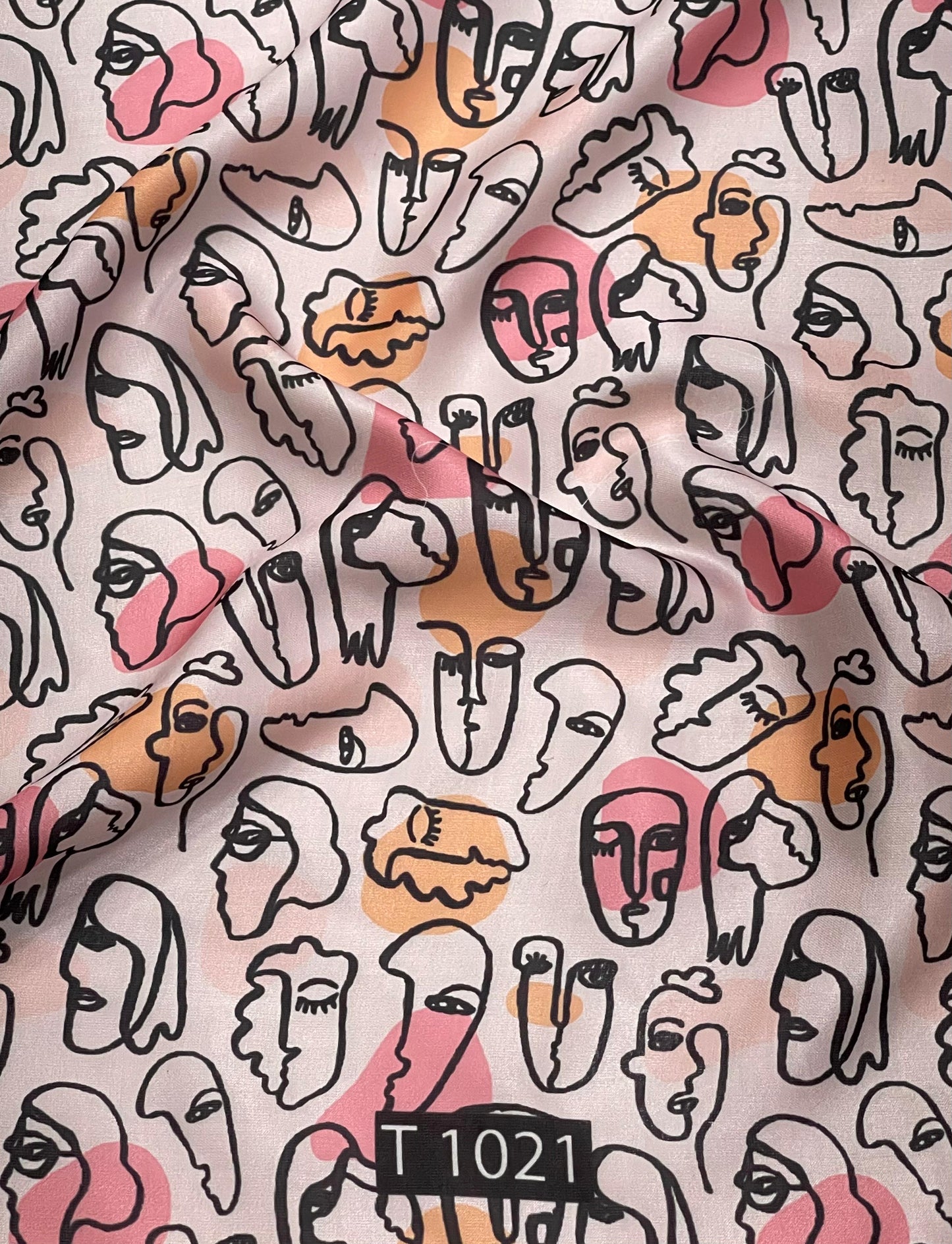 Abstracts Prints On Modal Satin