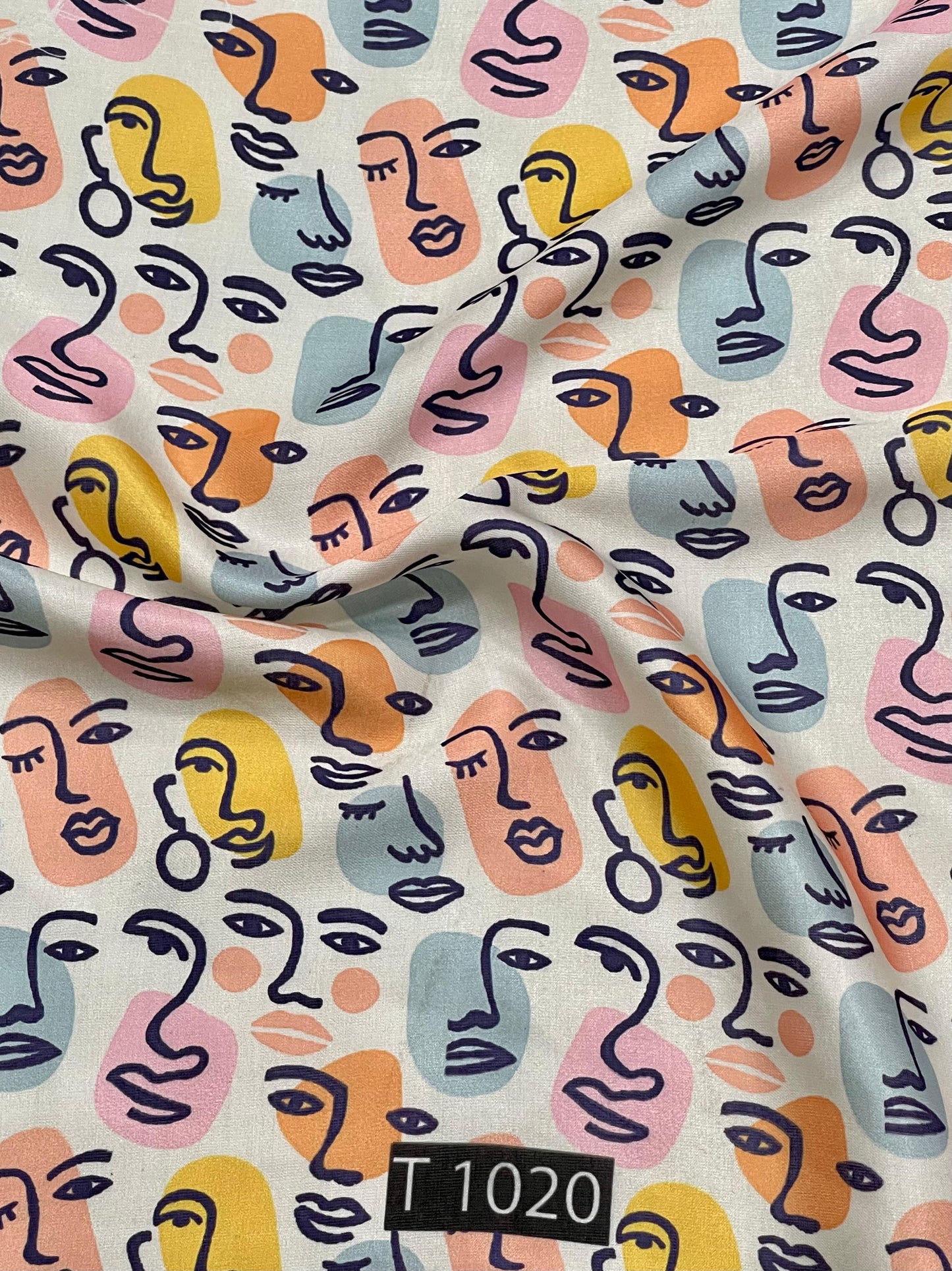 Abstracts Prints On Modal Satin