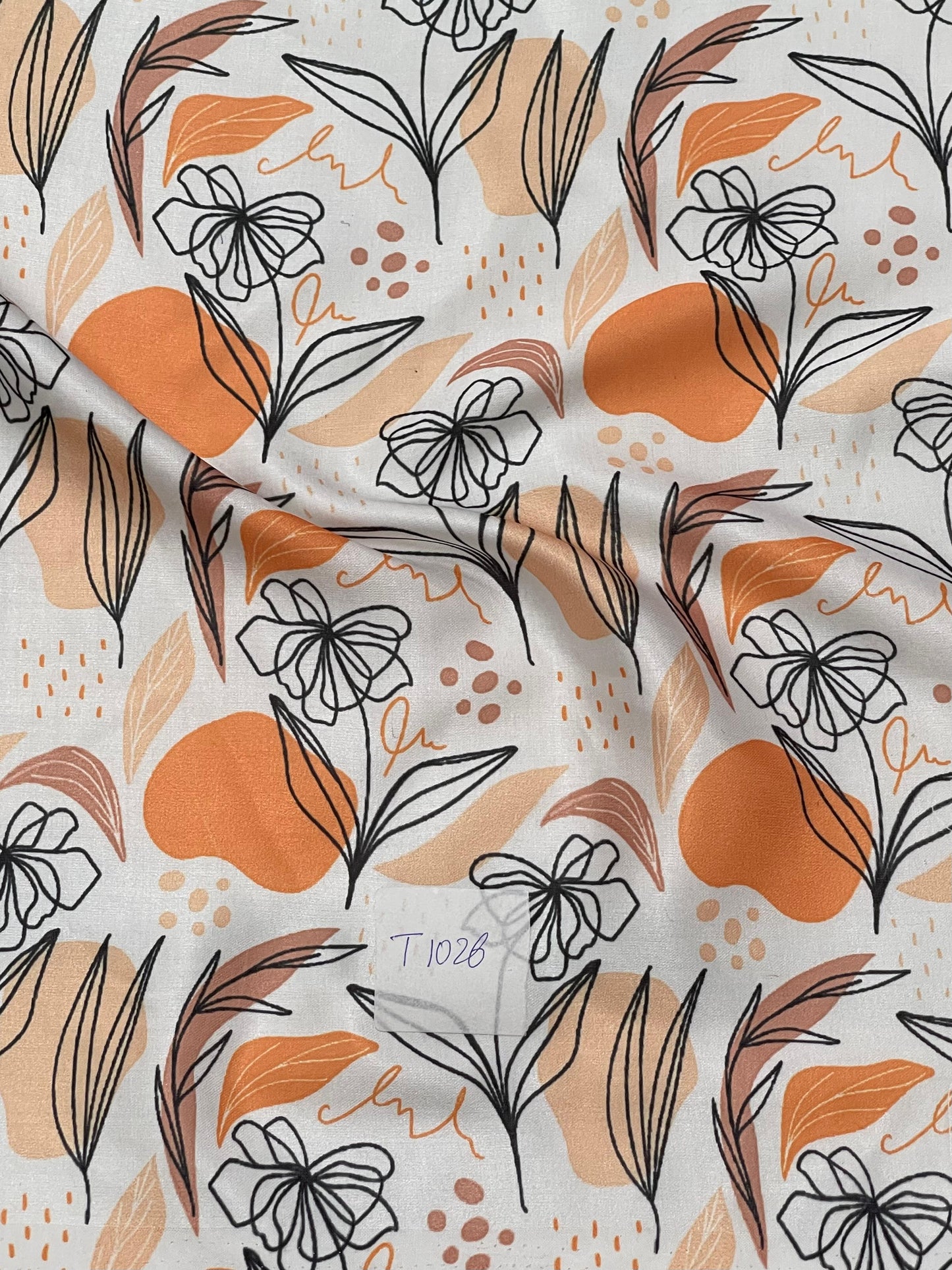 Abstracts Prints On Modal Satin
