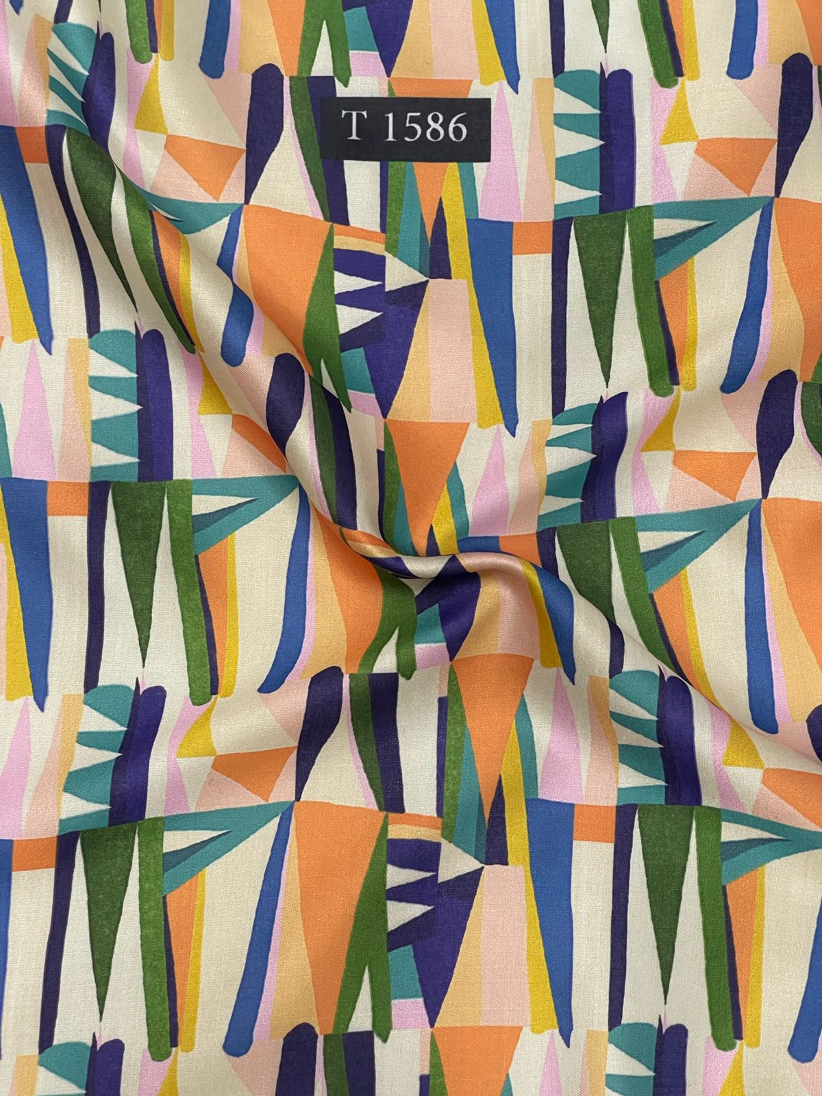 Abstracts Prints On Modal Satin