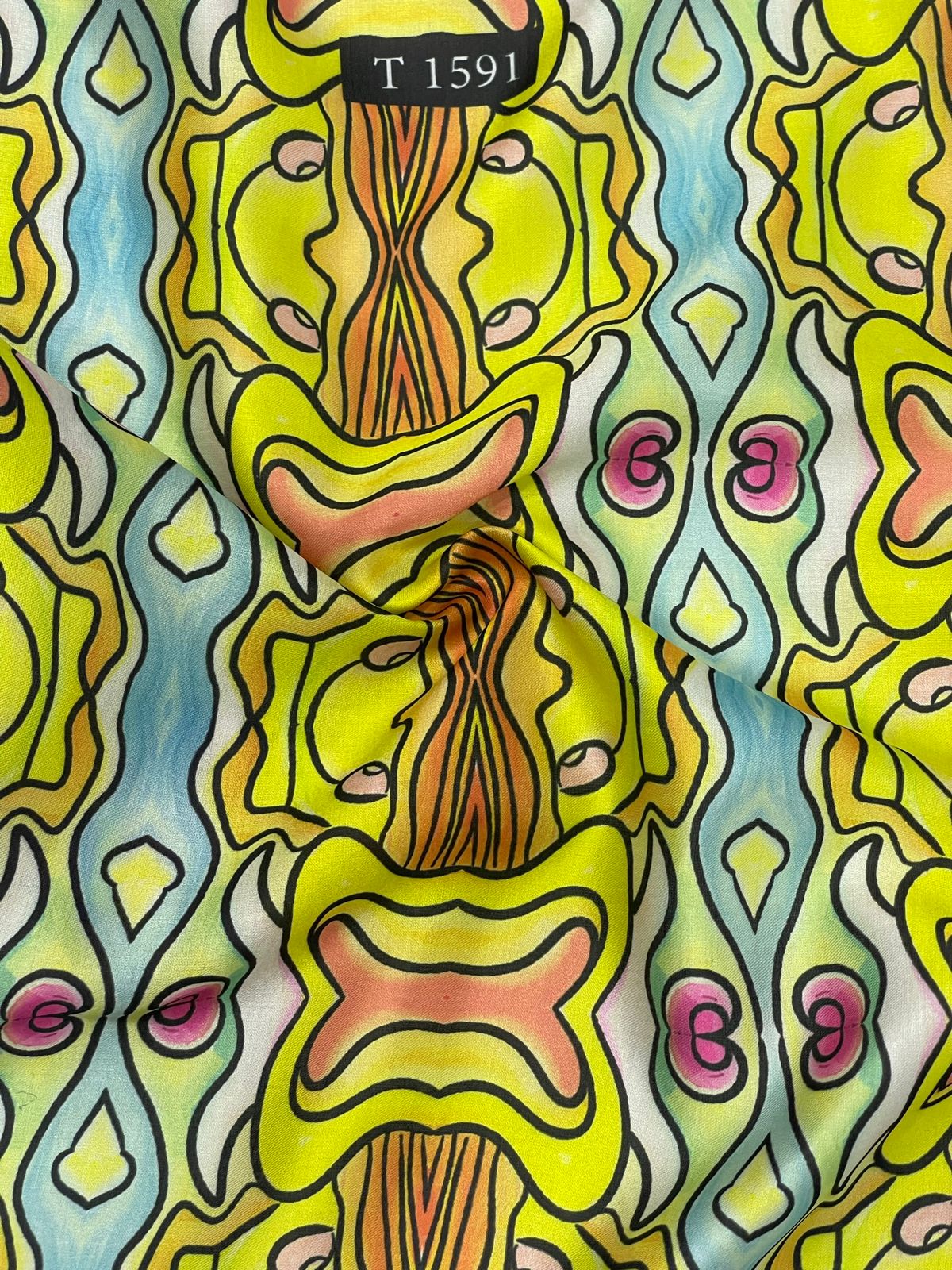 Abstracts Prints On Modal Satin