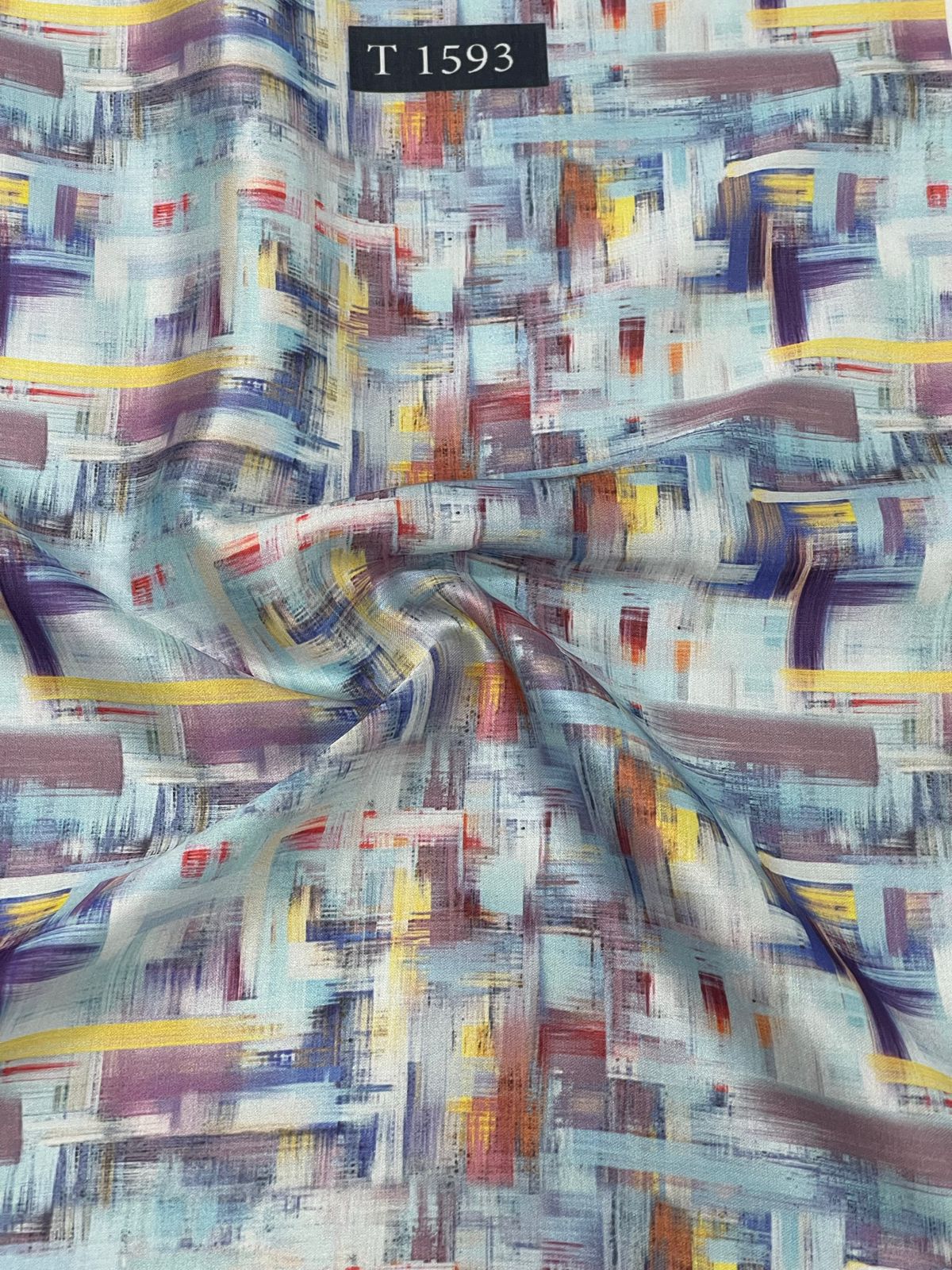 Abstracts Prints On Modal Satin