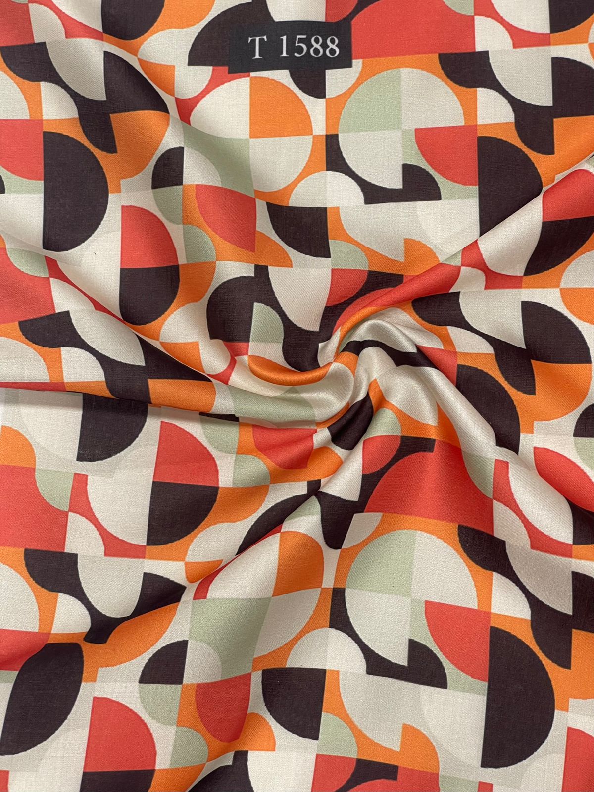 Abstracts Prints On Modal Satin