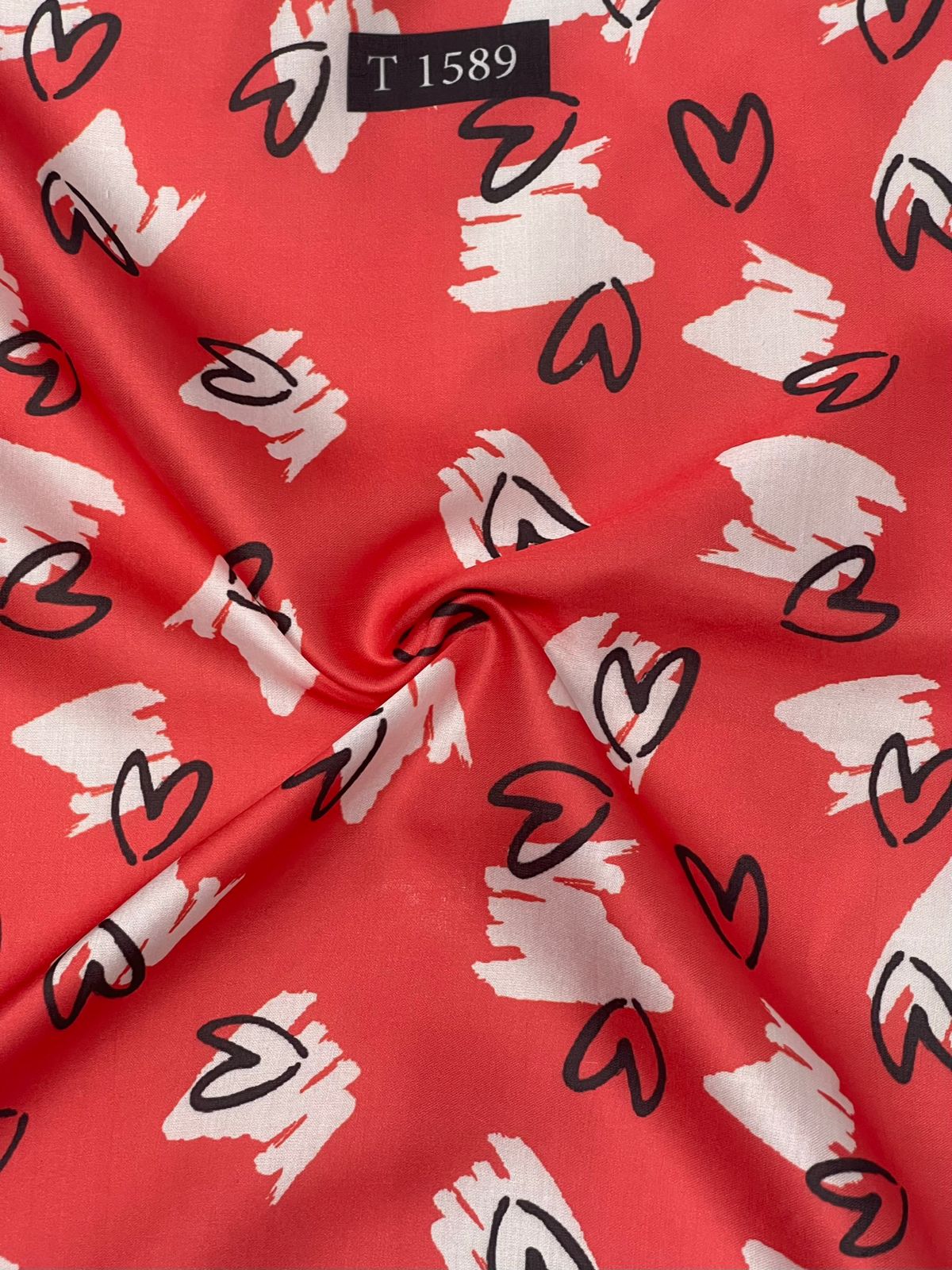 Abstracts Prints On Modal Satin