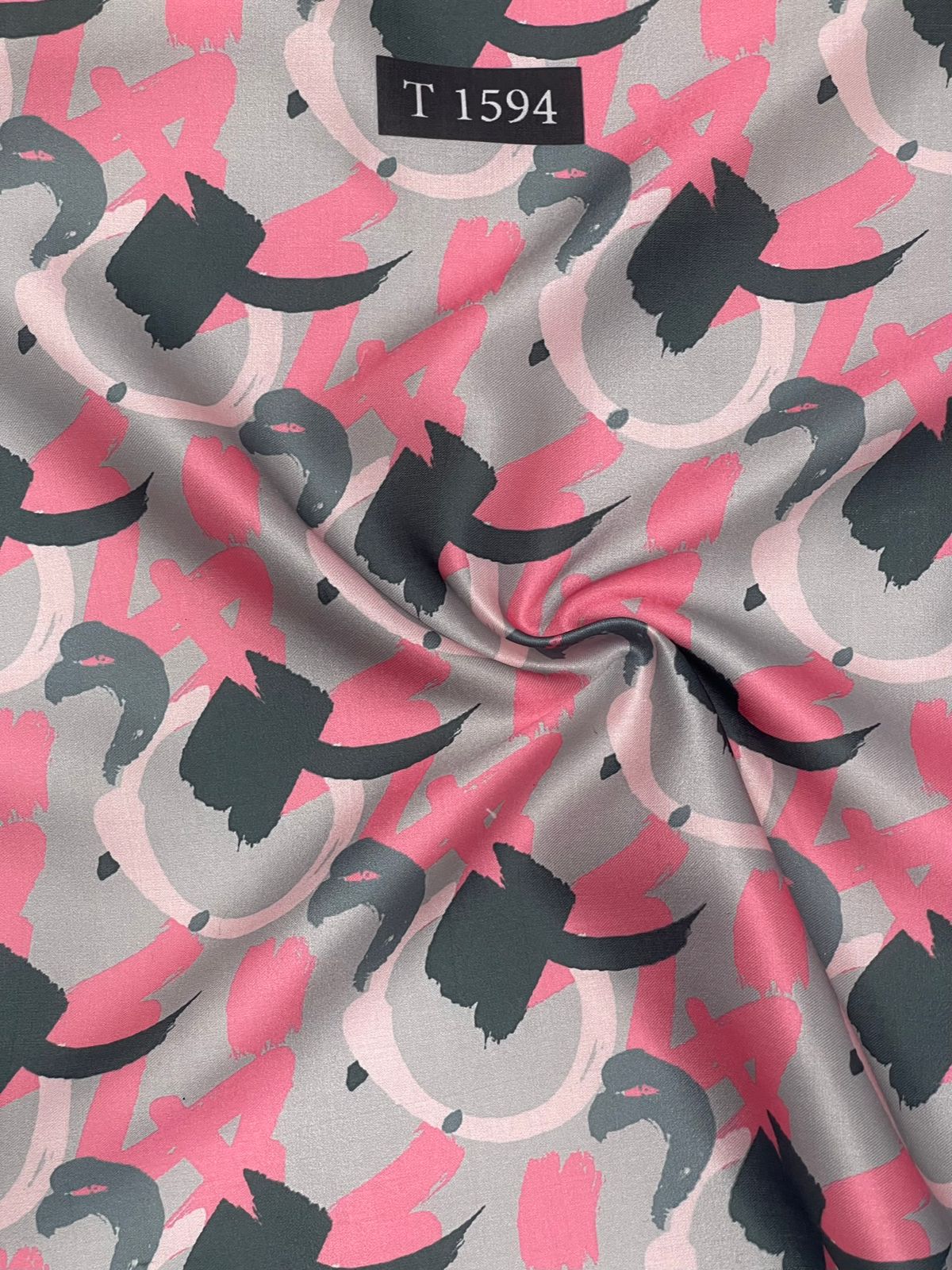 Abstracts Prints On Modal Satin