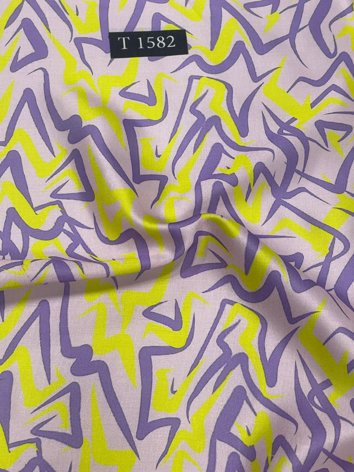 Abstracts Prints On Modal Satin