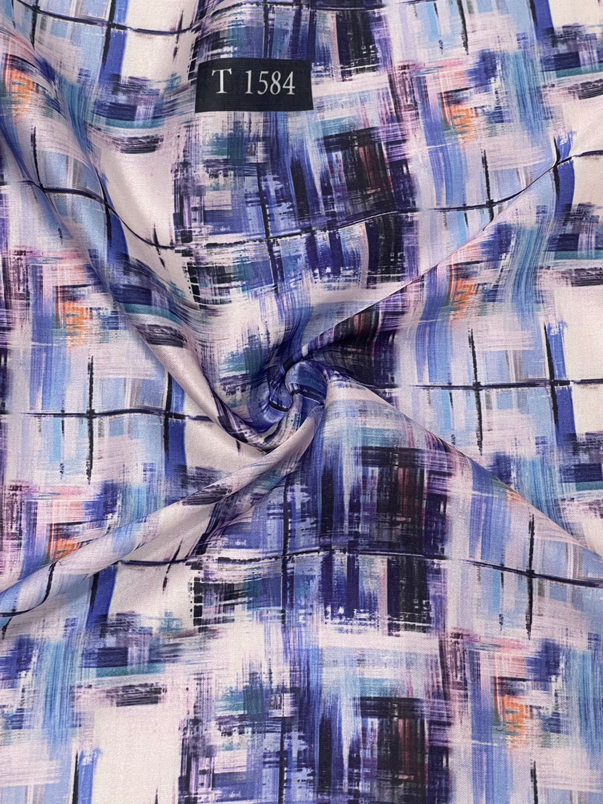 Abstracts Prints On Modal Satin