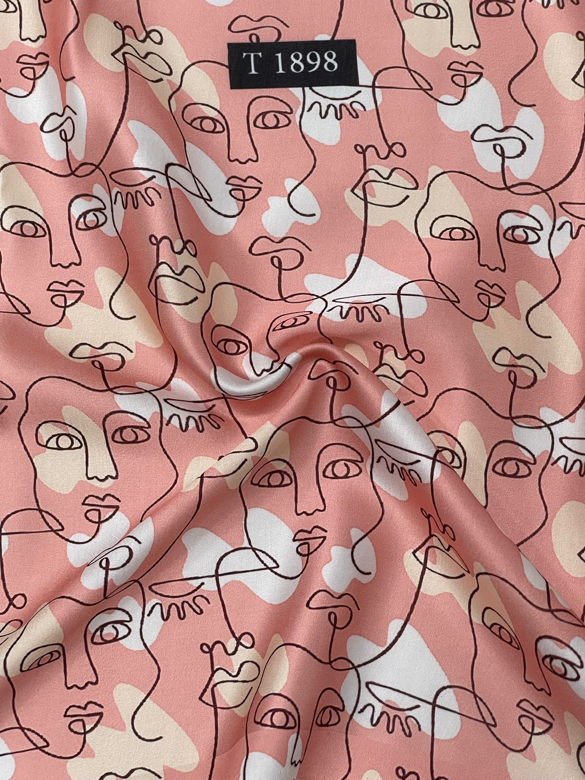 Modal Satin Mixed Abstracts Prints