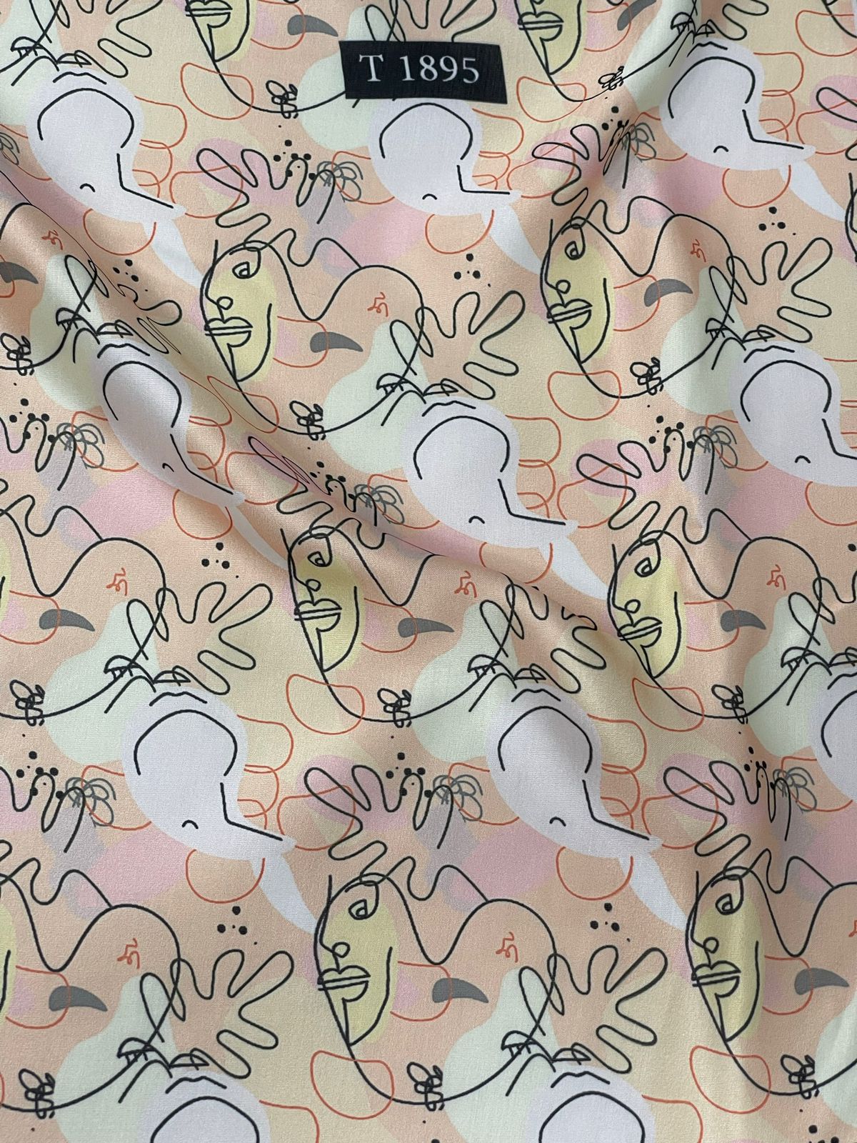 Modal Satin Mixed Abstracts Prints