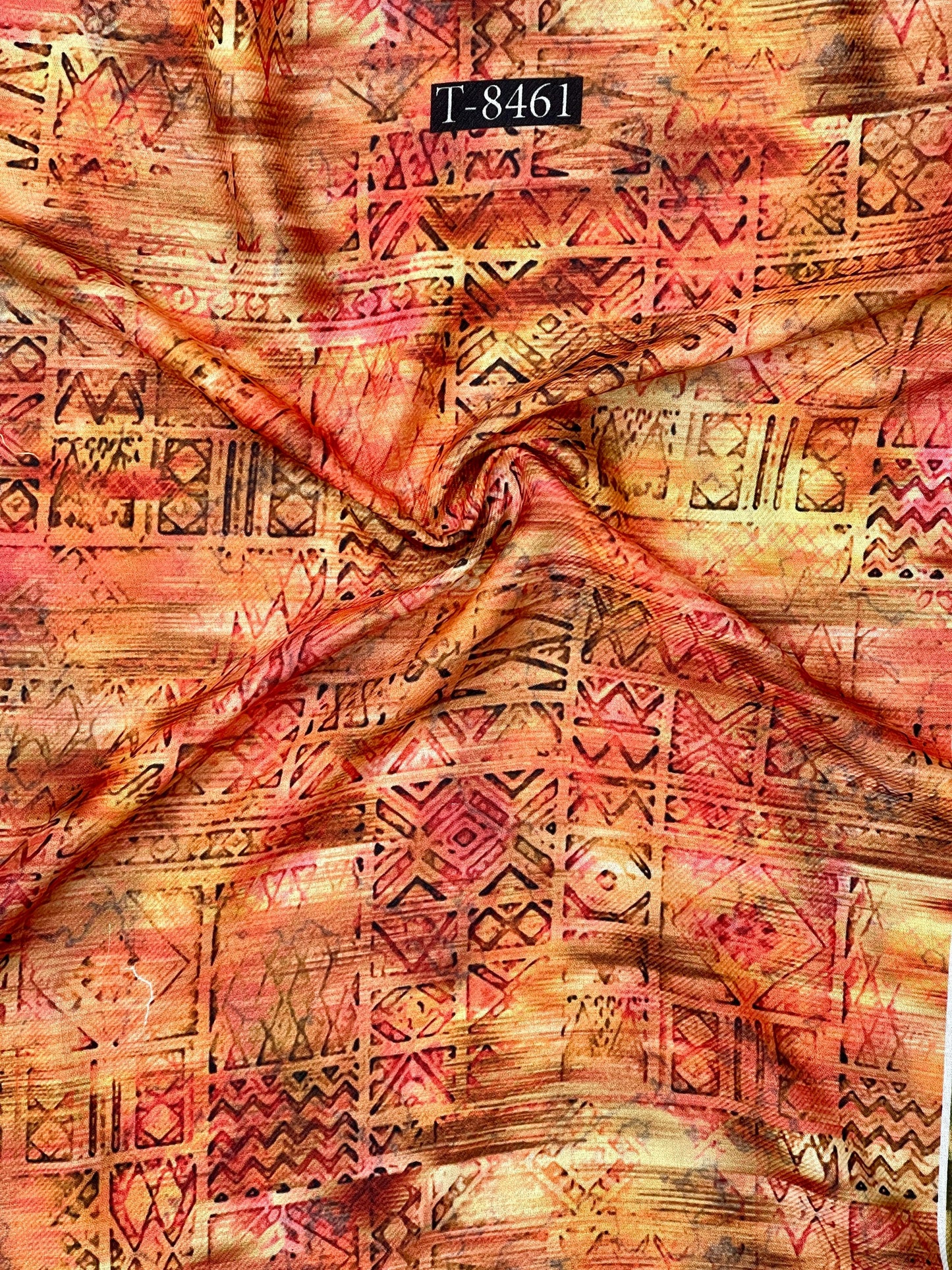Beautiful Pashmina Abstract Print Fabric