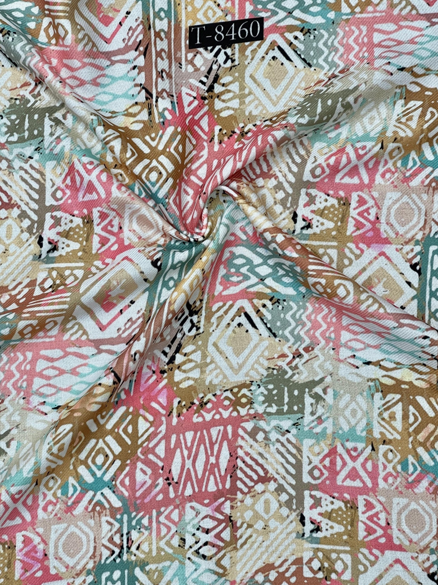 Beautiful Pashmina Abstract Print Fabric
