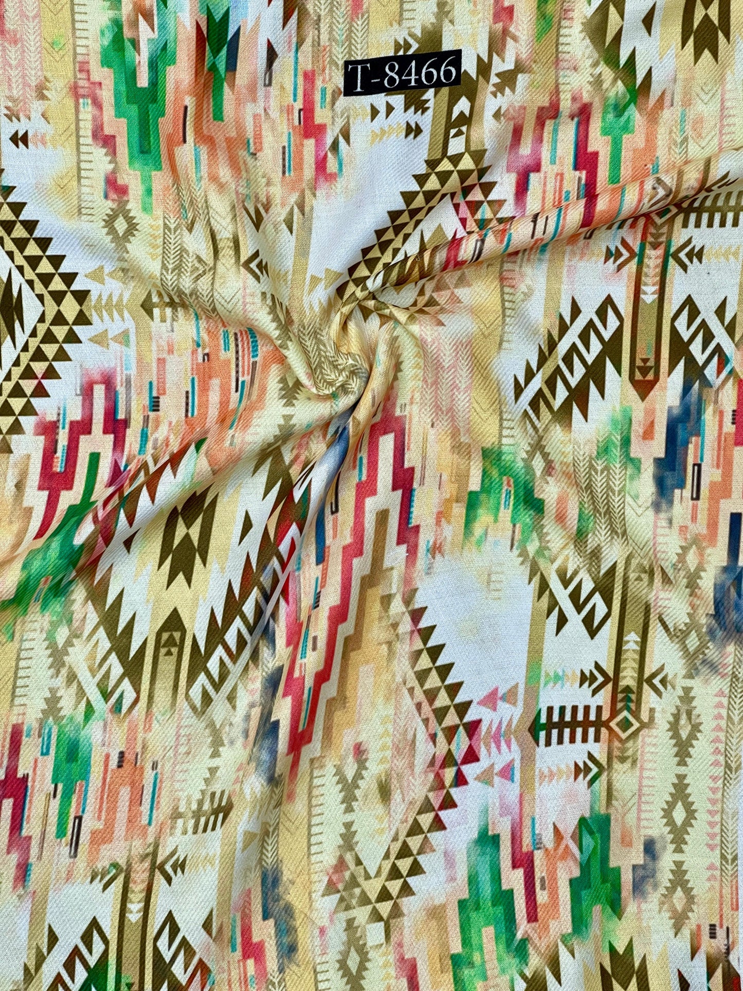 Beautiful Pashmina Abstract Print Fabric