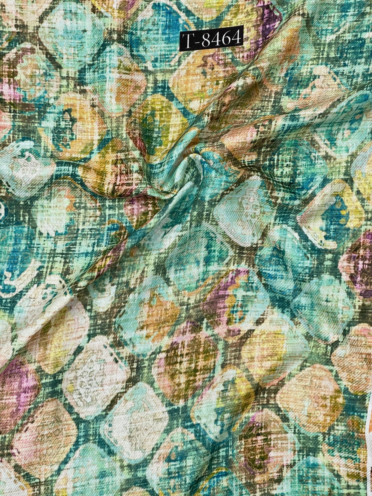 Beautiful Pashmina Abstract Print Fabric