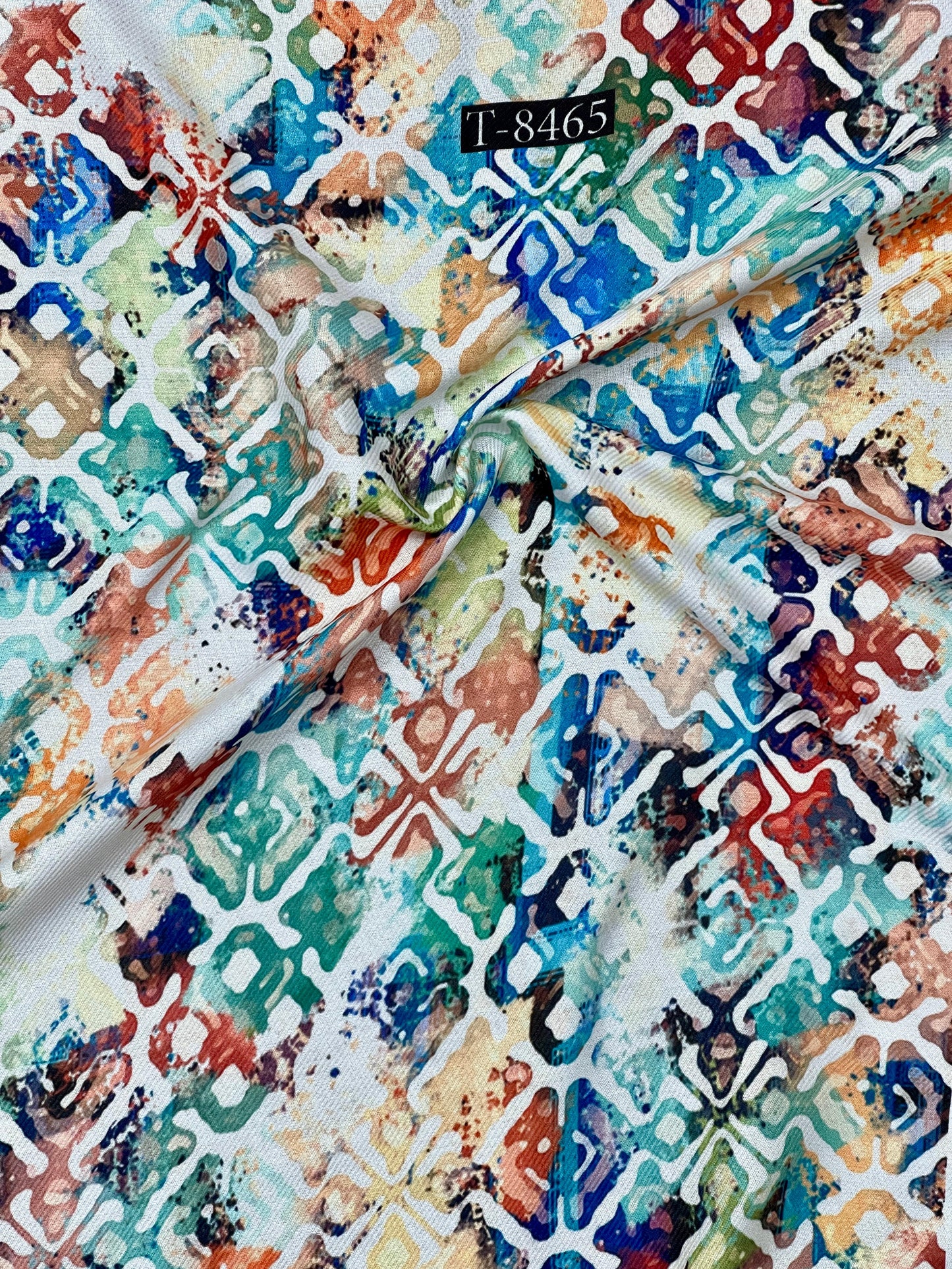 Beautiful Pashmina Abstract Print Fabric