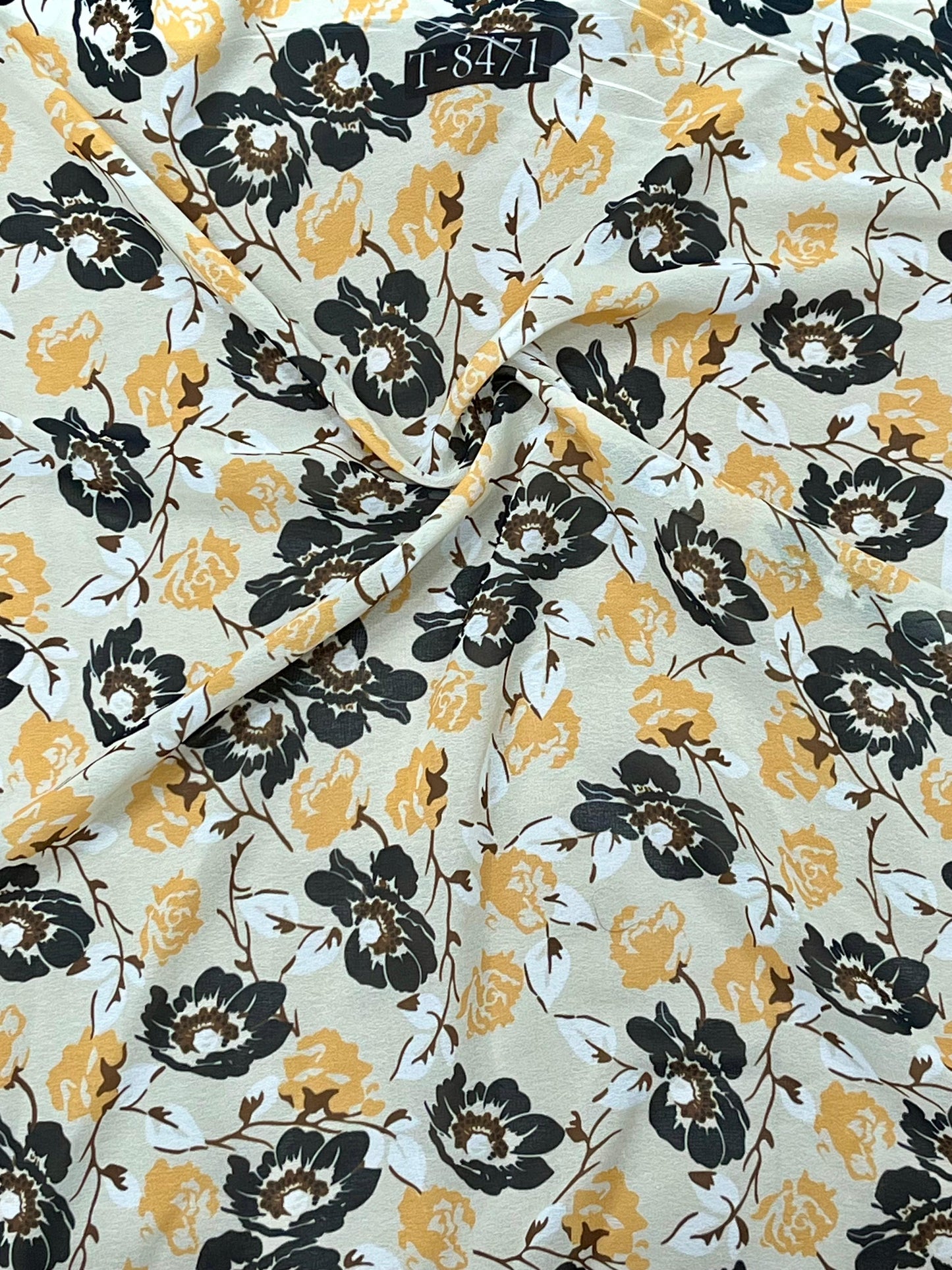Fresh Floral Print On Georgette