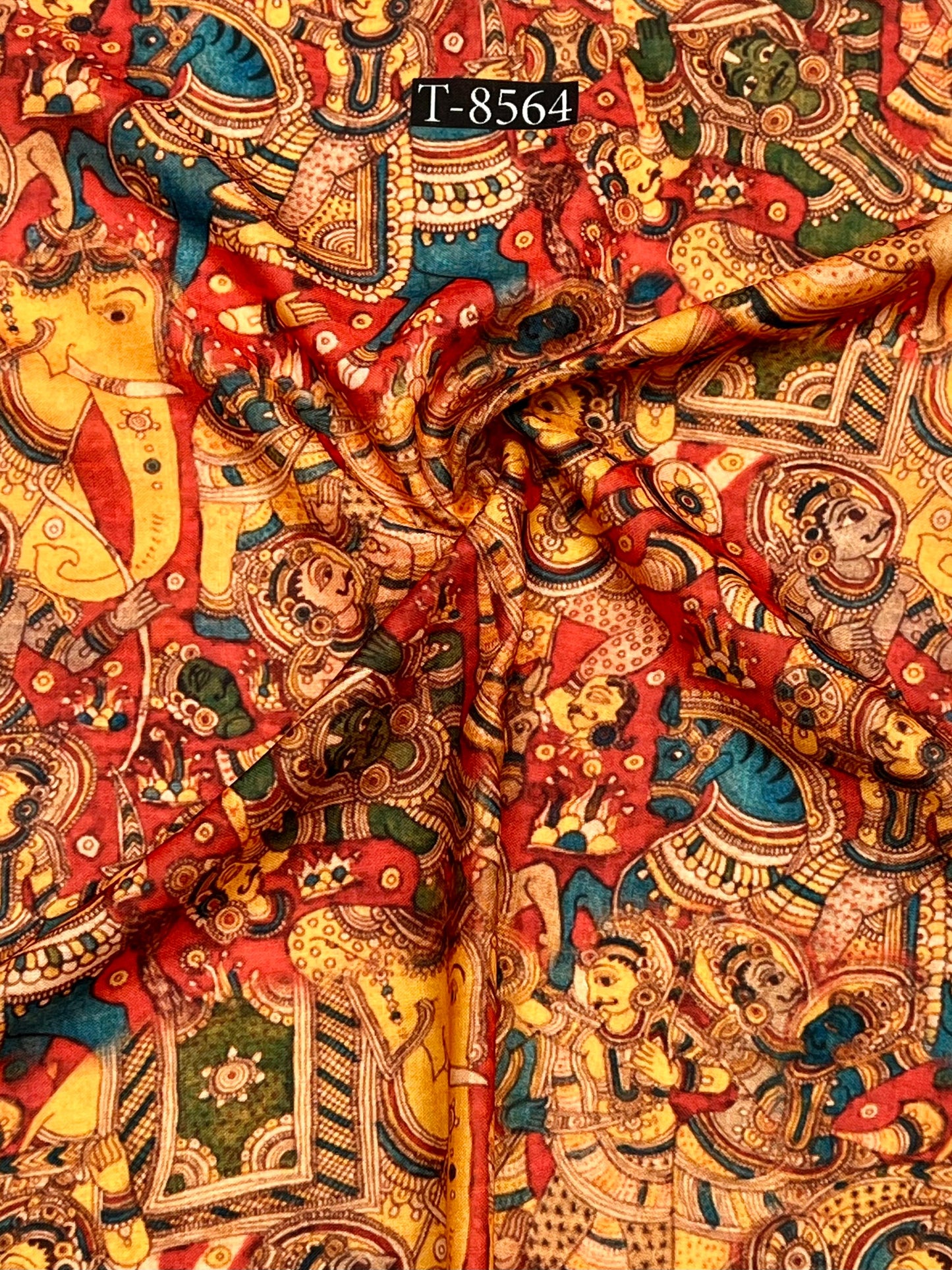 TRADITONAL PICHWAI STYLE PRINTS ON SWISS COTTON