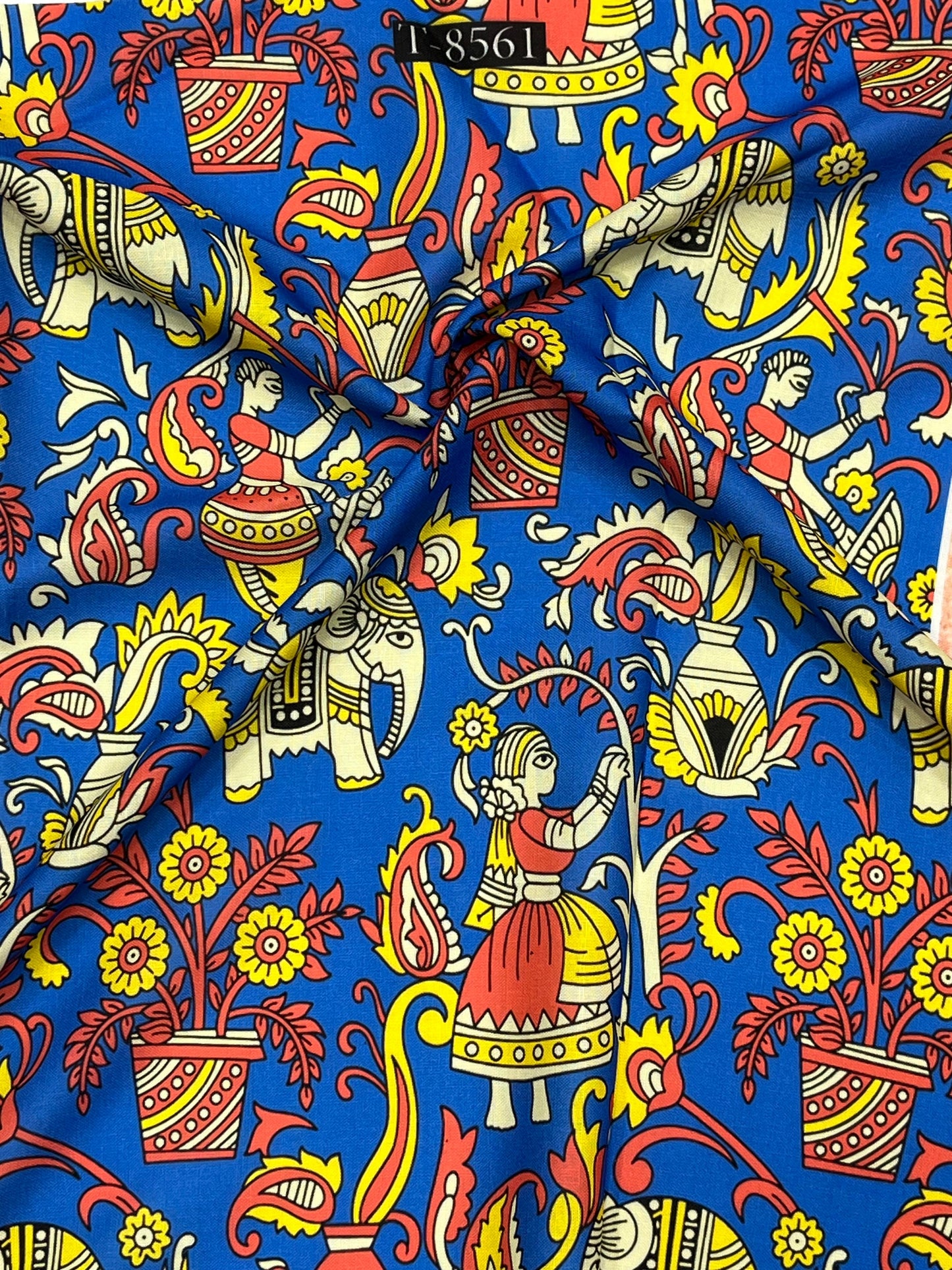 TRADITONAL PICHWAI STYLE PRINTS ON SWISS COTTON