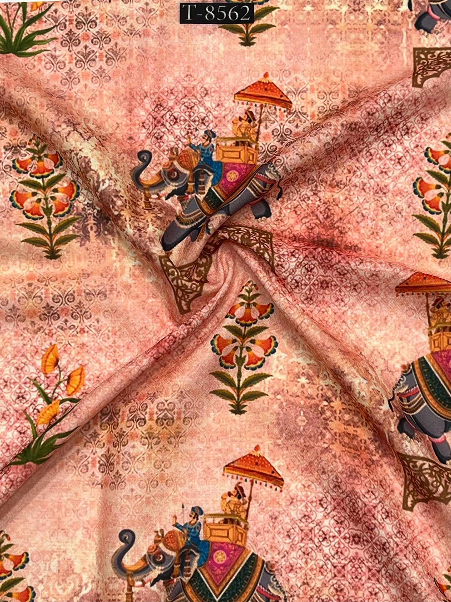 TRADITONAL PICHWAI STYLE PRINTS ON SWISS COTTON