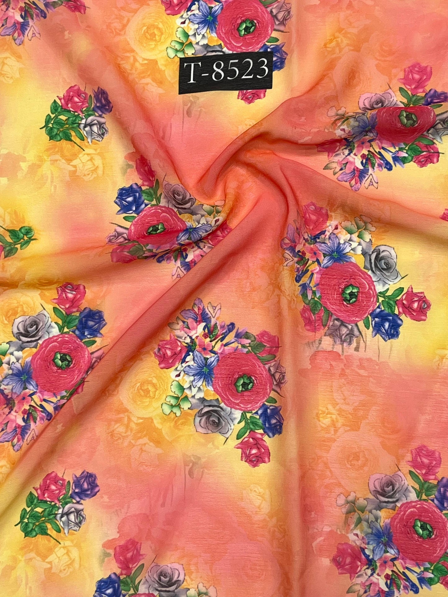 FLORAL CHIFFON FABRICS
