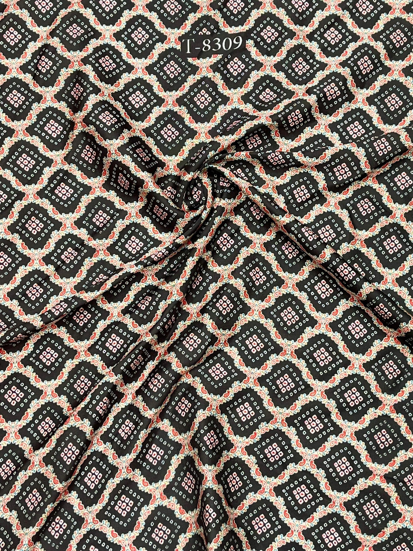 Designer Bandhani Collection on Satin