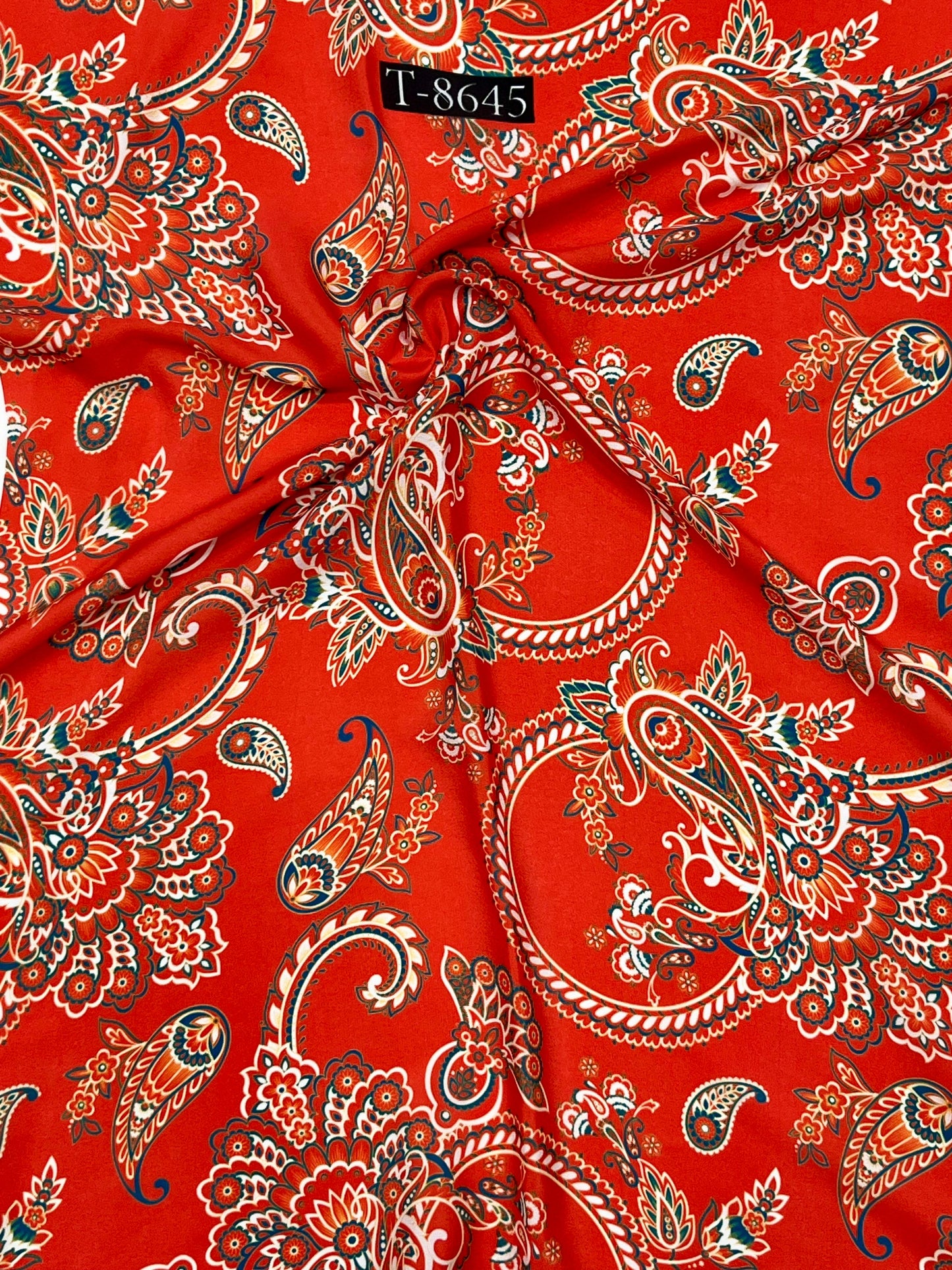 Beautiful Paisley Print Crepe