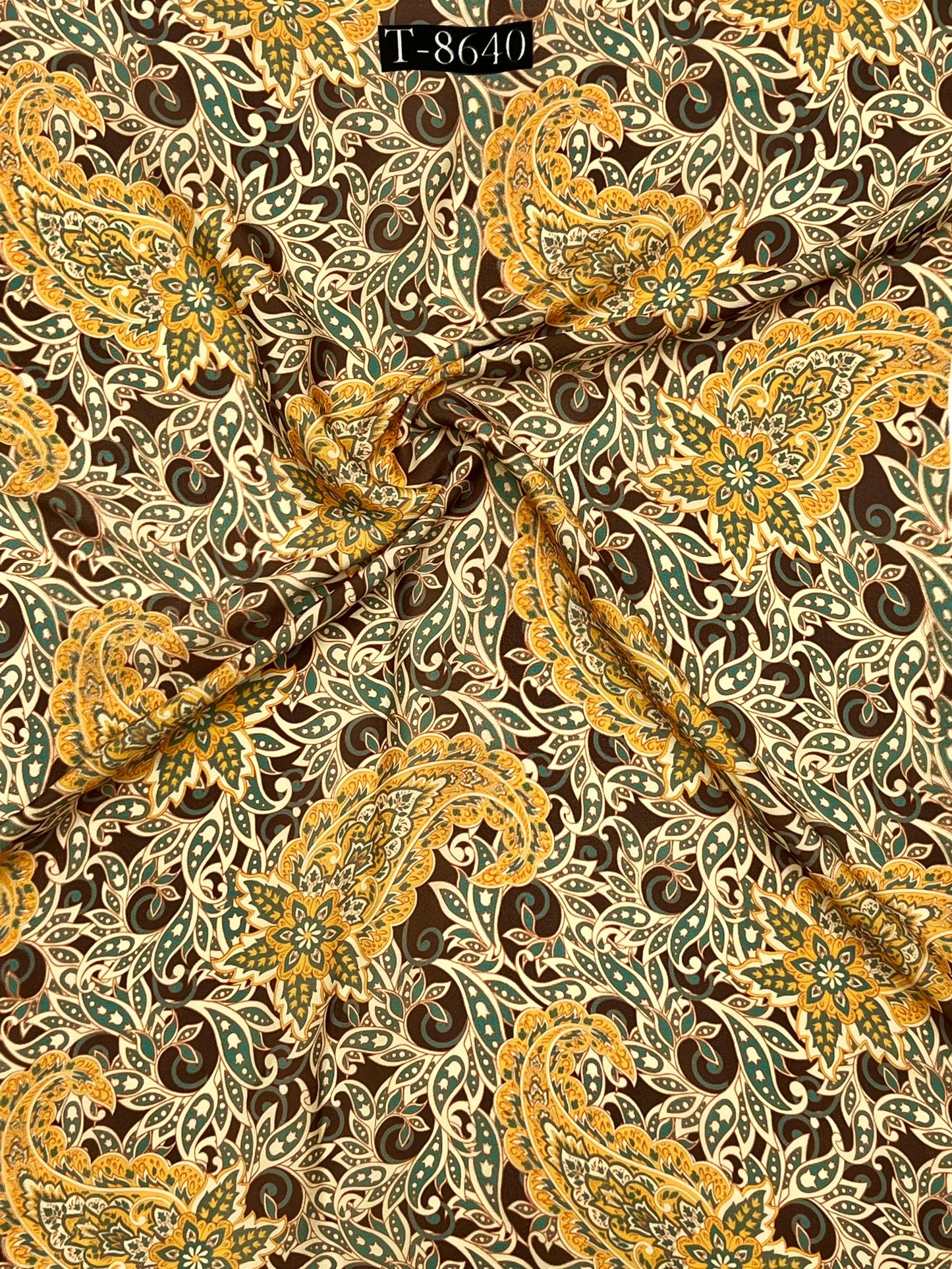Beautiful Paisley Print Crepe