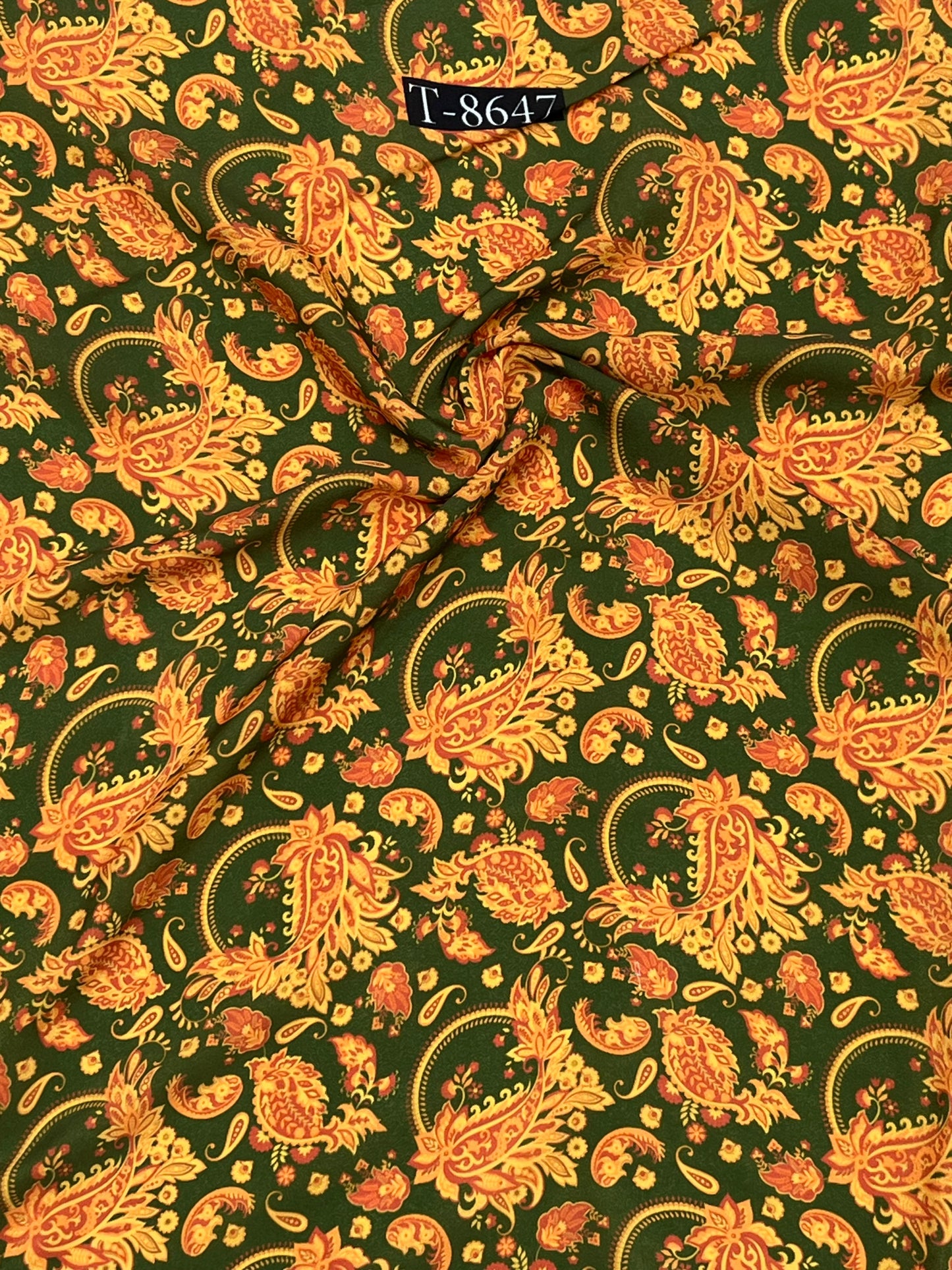 Beautiful Paisley Print Crepe