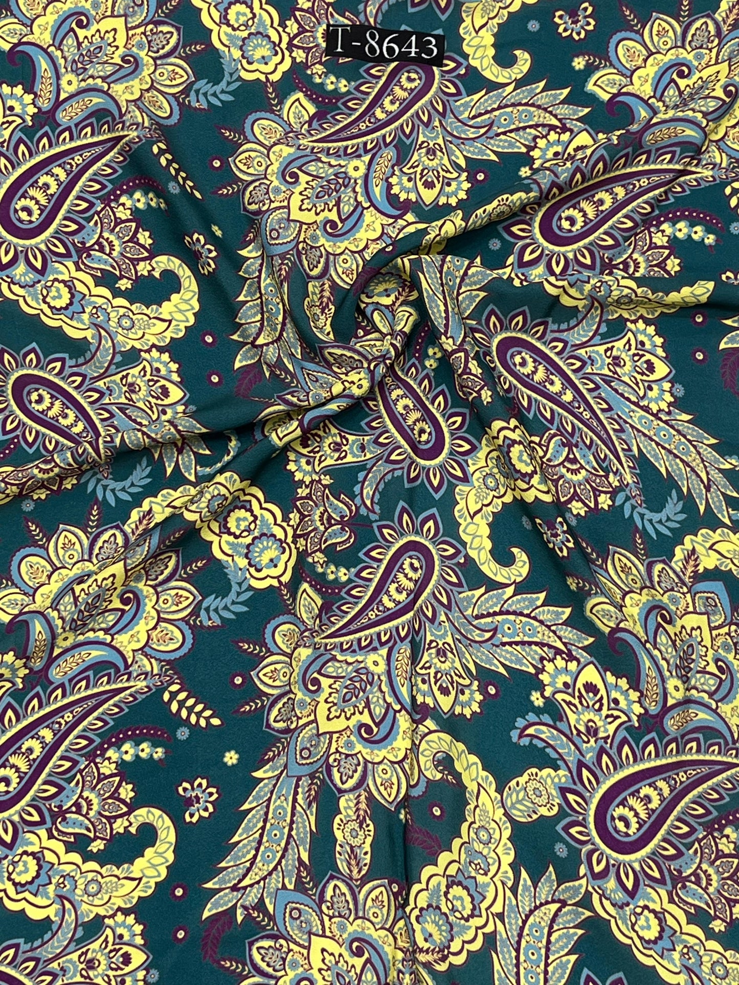 Beautiful Paisley Print Crepe