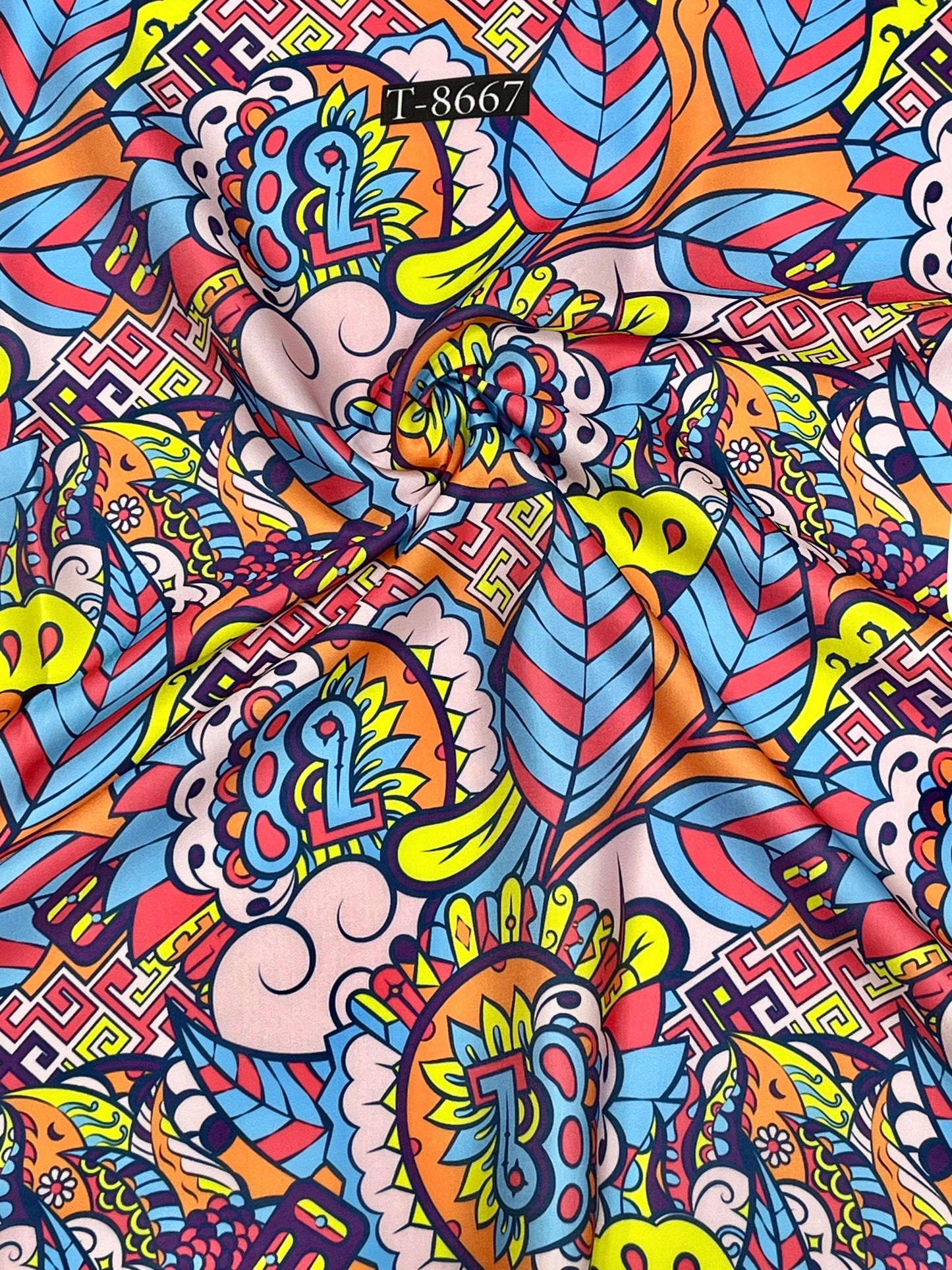 ZARA PRINT ON MODAL SATIN