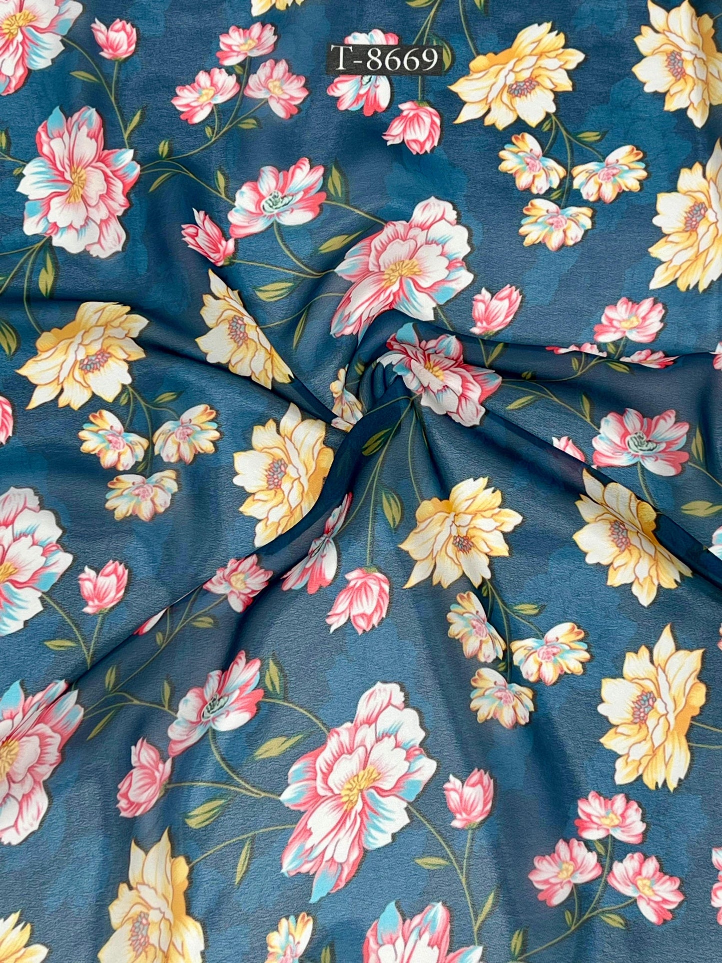 Beautiful Floral Print On Georgette
