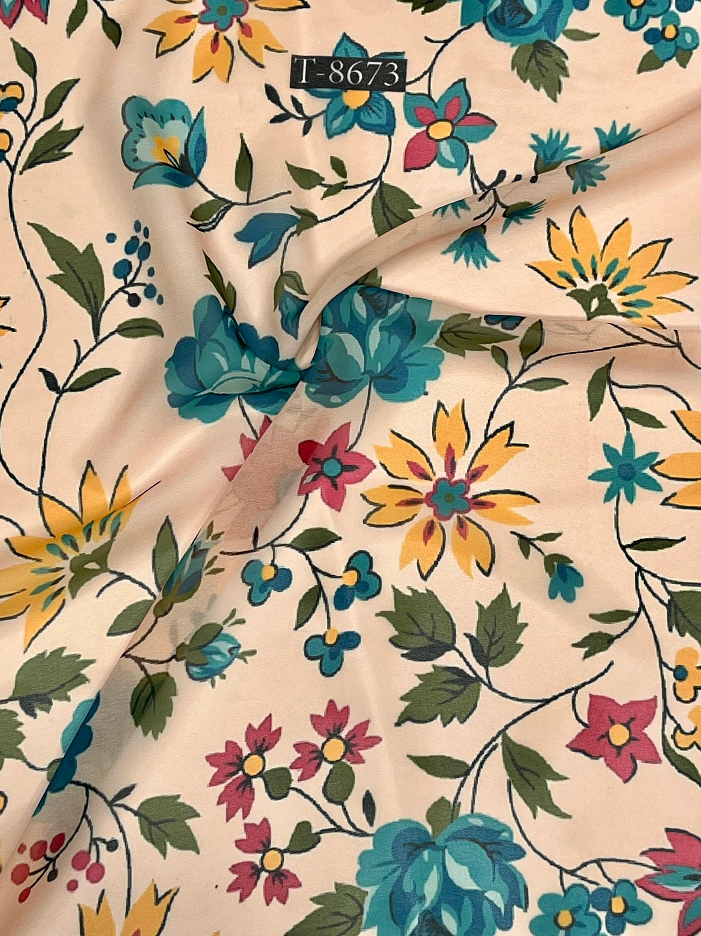 Beautiful Floral Print On Georgette