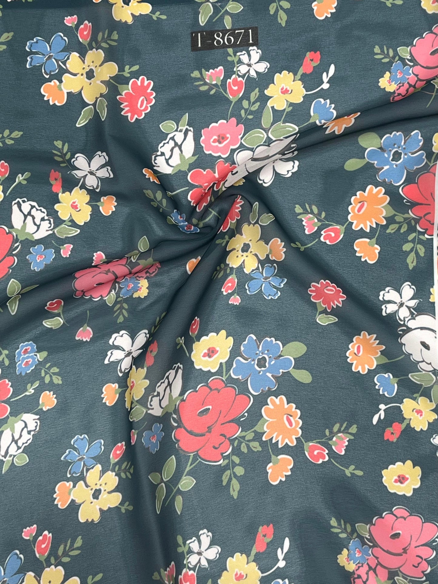 Beautiful Floral Print On Georgette