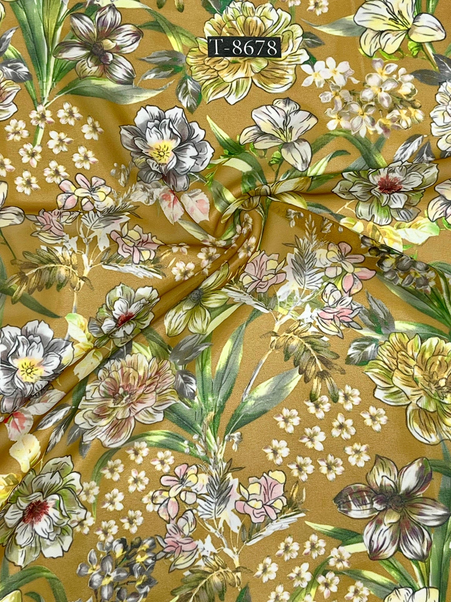 Beautiful Floral Print On Georgette