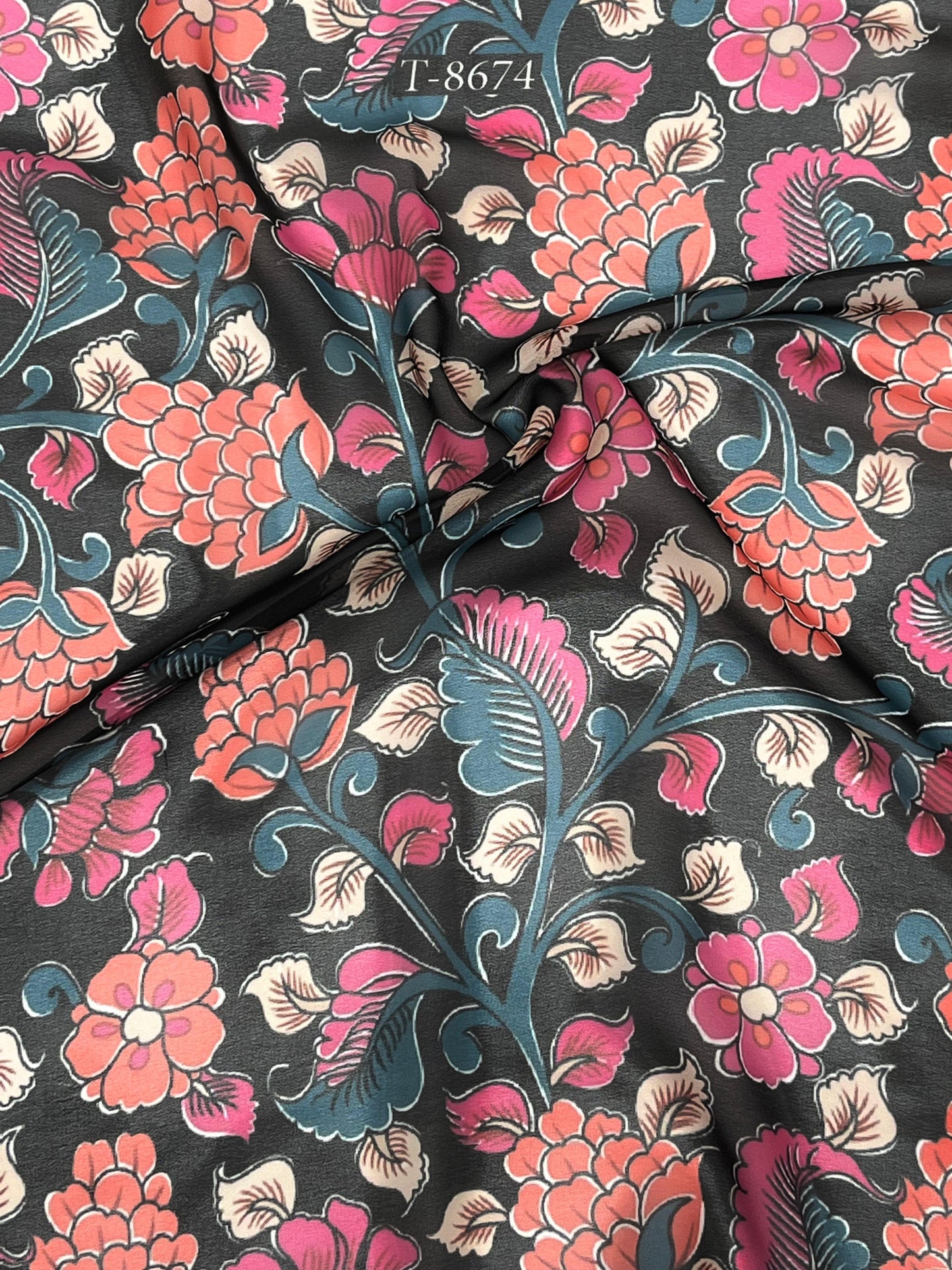 Beautiful Floral Print On Georgette