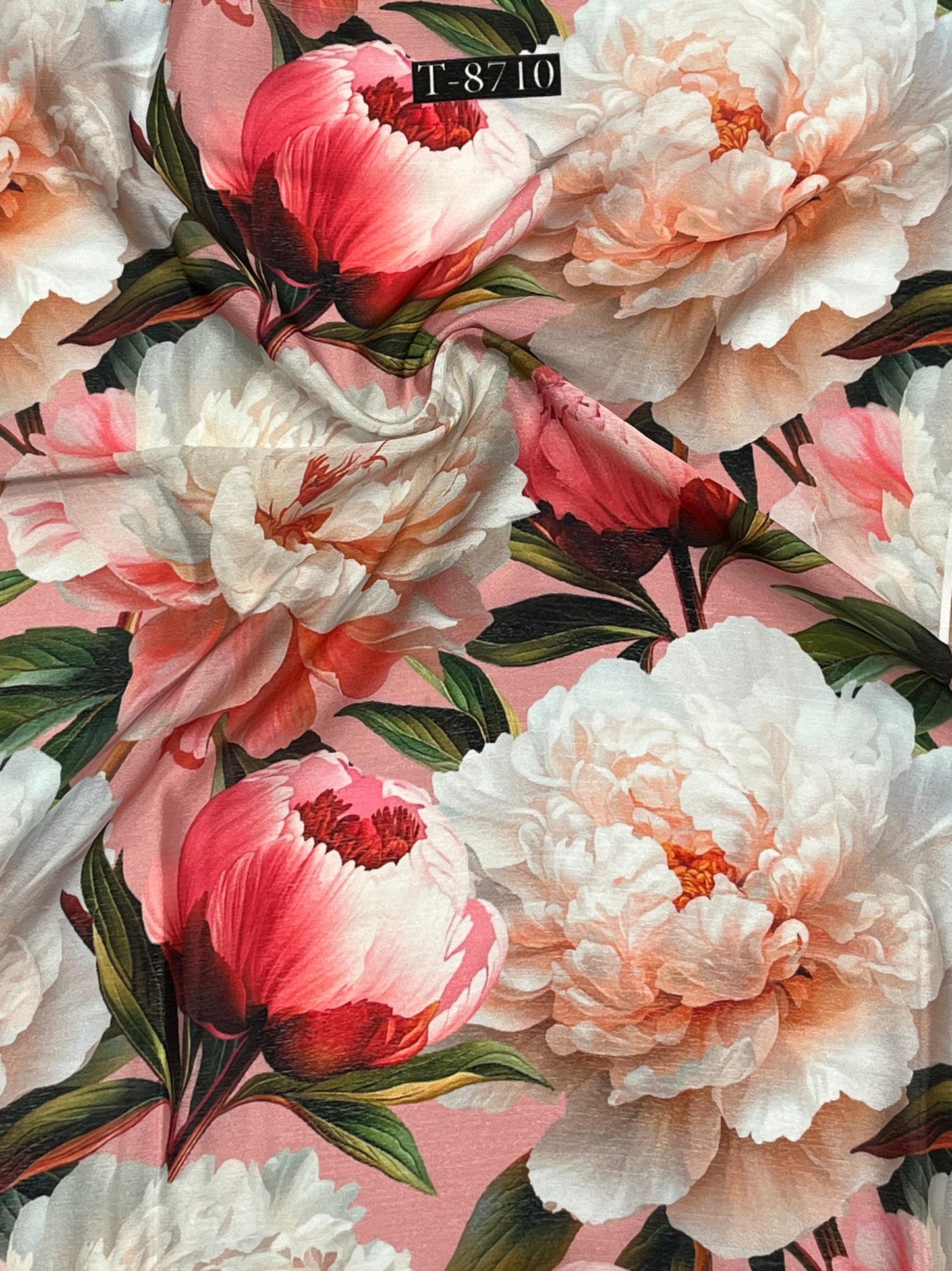 Big Floral Print on Chinnon