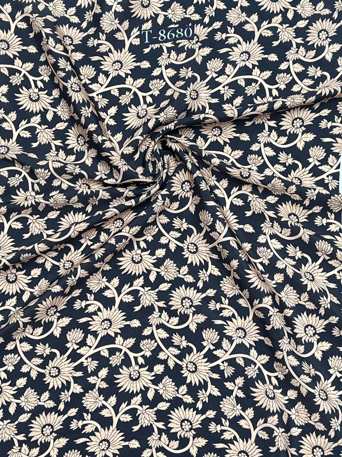 Dusty Floral Prints on Crepe