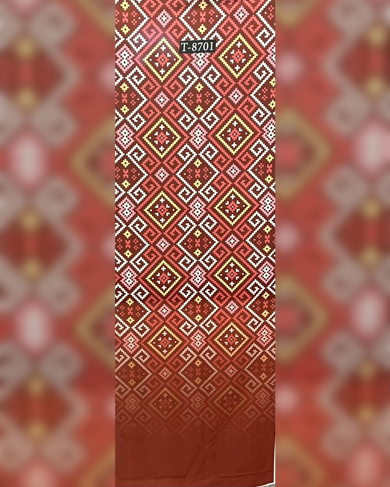 PATOLA PRINTS WITH BORDER ON CHIFFON