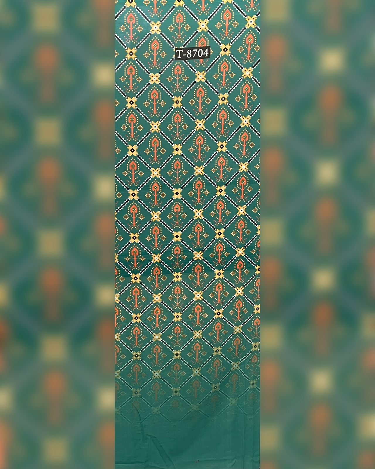 PATOLA PRINTS WITH BORDER ON CHIFFON