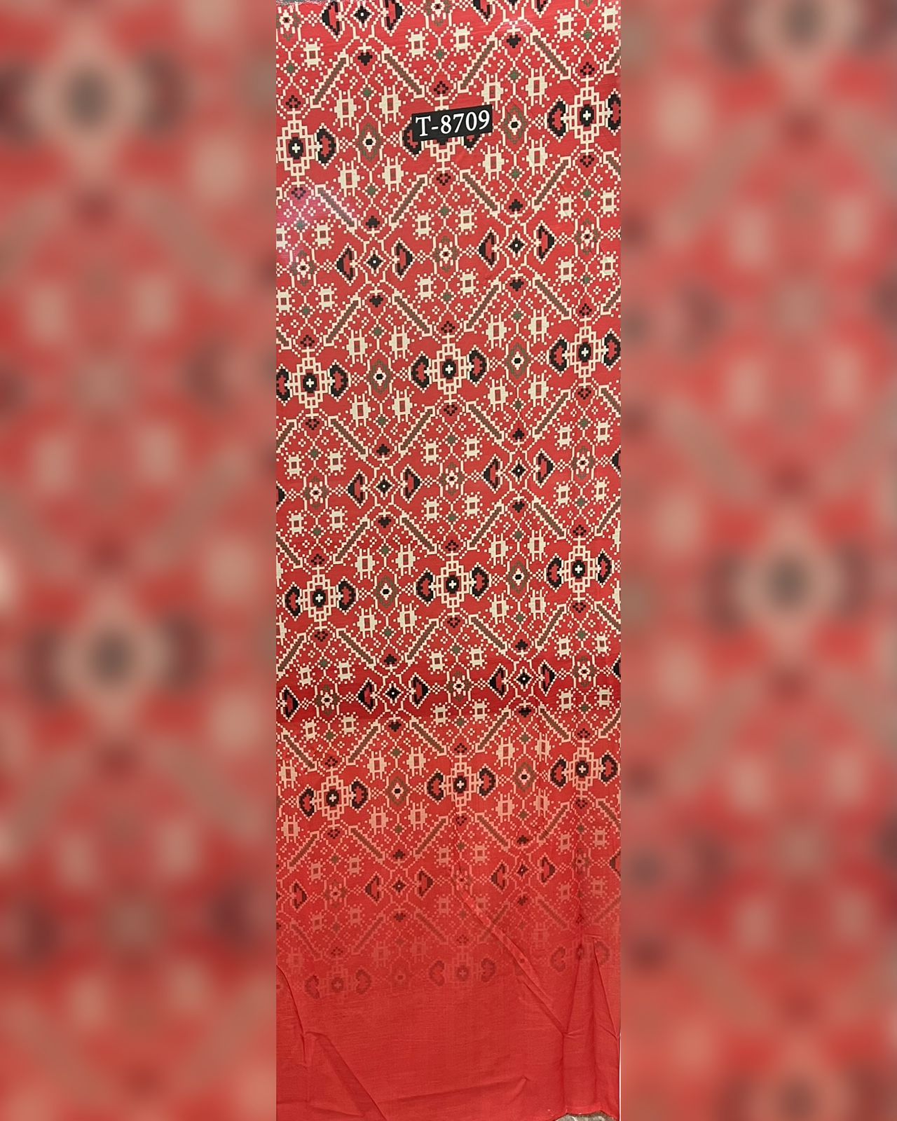 PATOLA PRINTS WITH BORDER ON CHIFFON
