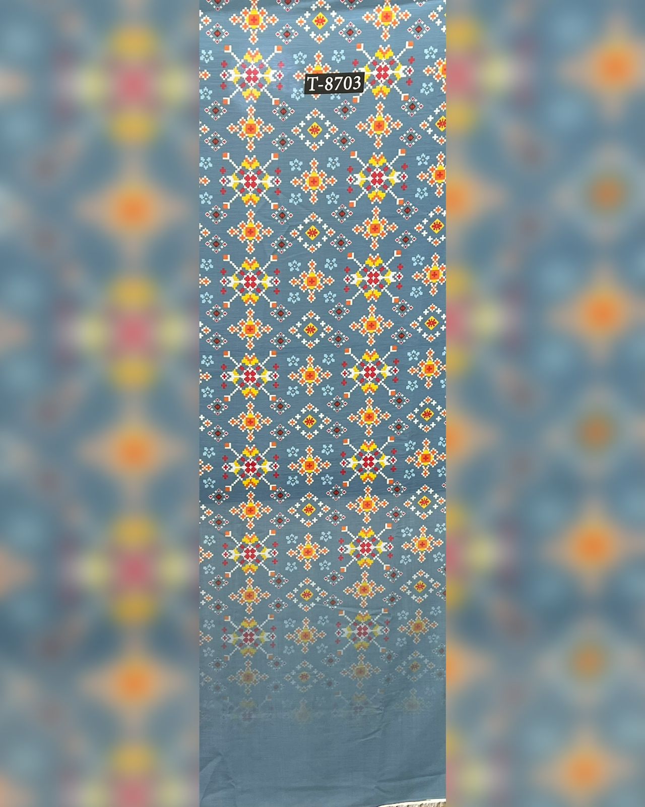 PATOLA PRINTS WITH BORDER ON CHIFFON