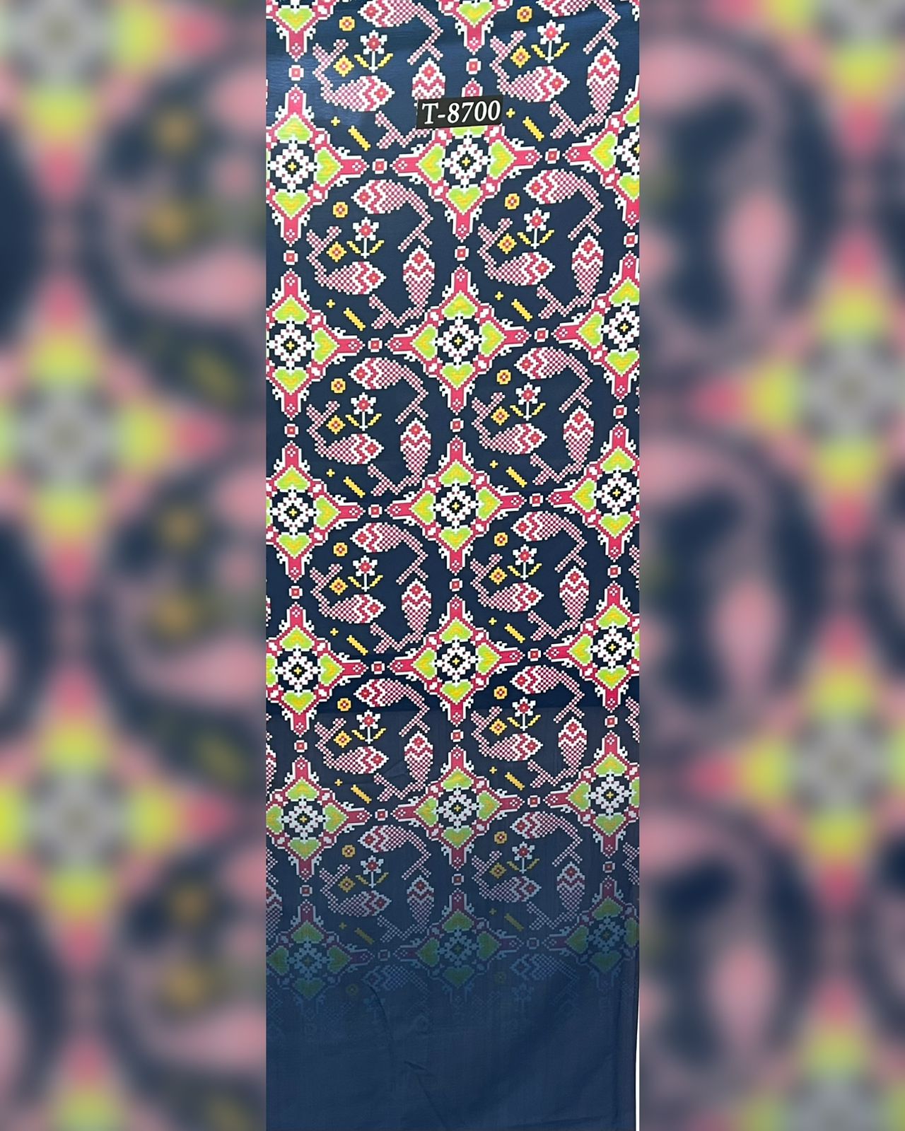 PATOLA PRINTS WITH BORDER ON CHIFFON
