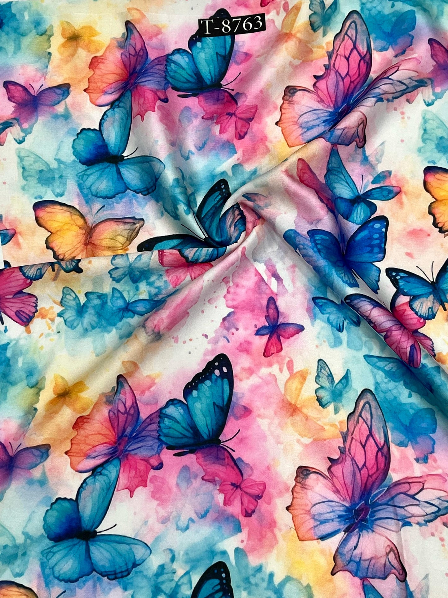 Beautiful Butterfly Prints on Modal Satin