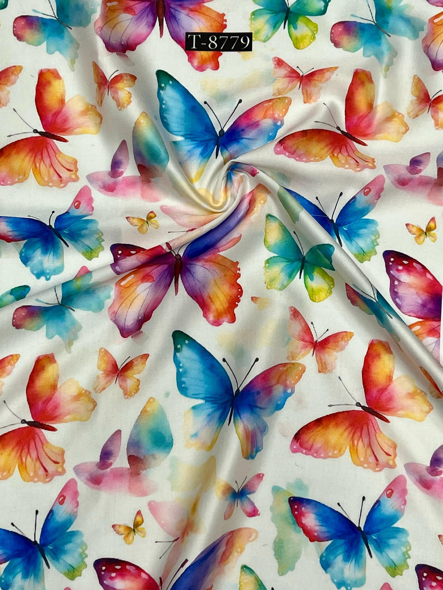 Beautiful Butterfly Prints on Modal Satin