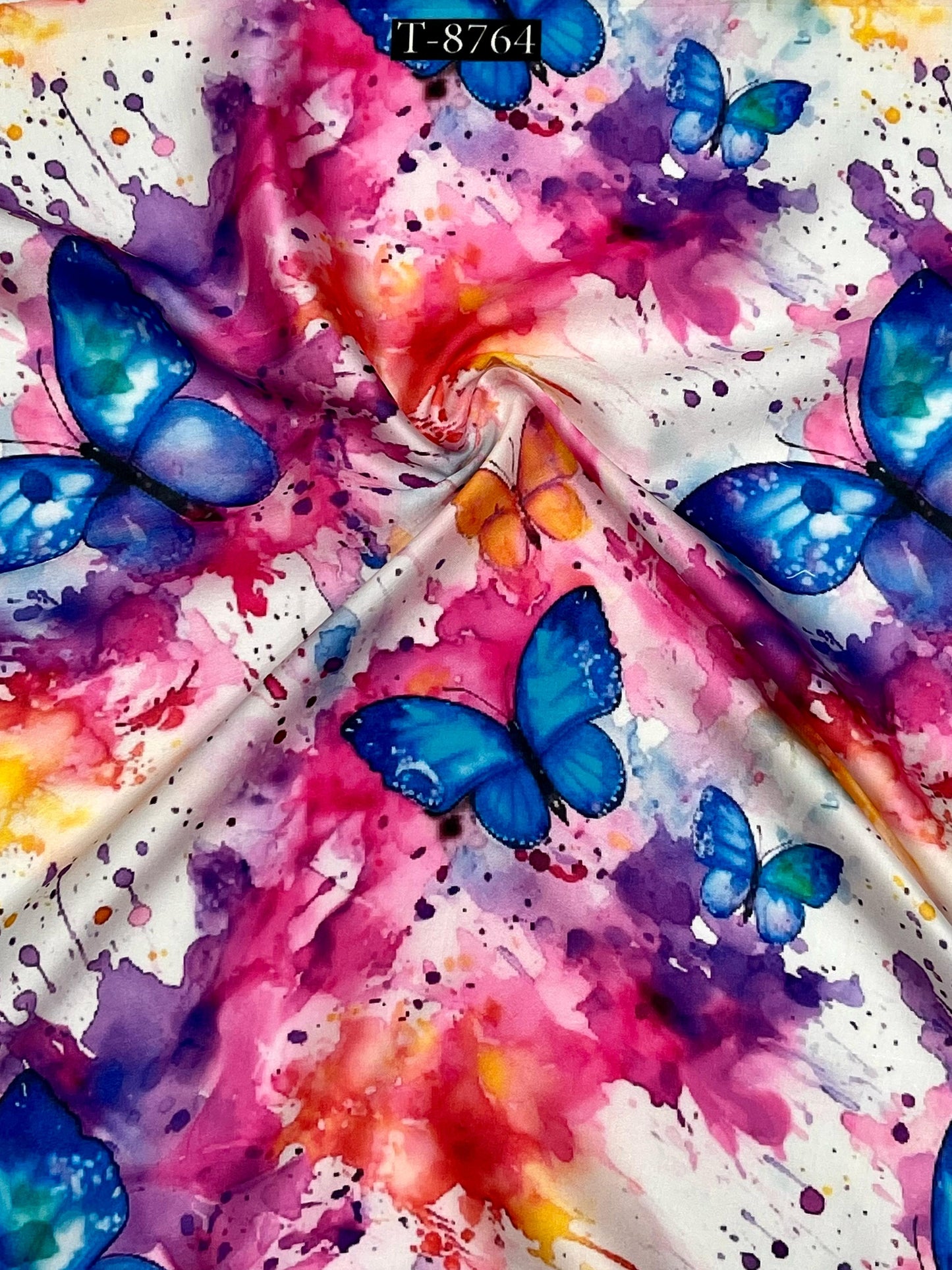 Beautiful Butterfly Prints on Modal Satin