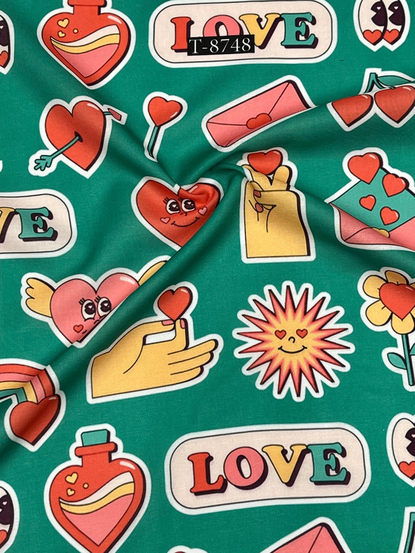 Special Heart Print Catalog on Swiss Cotton