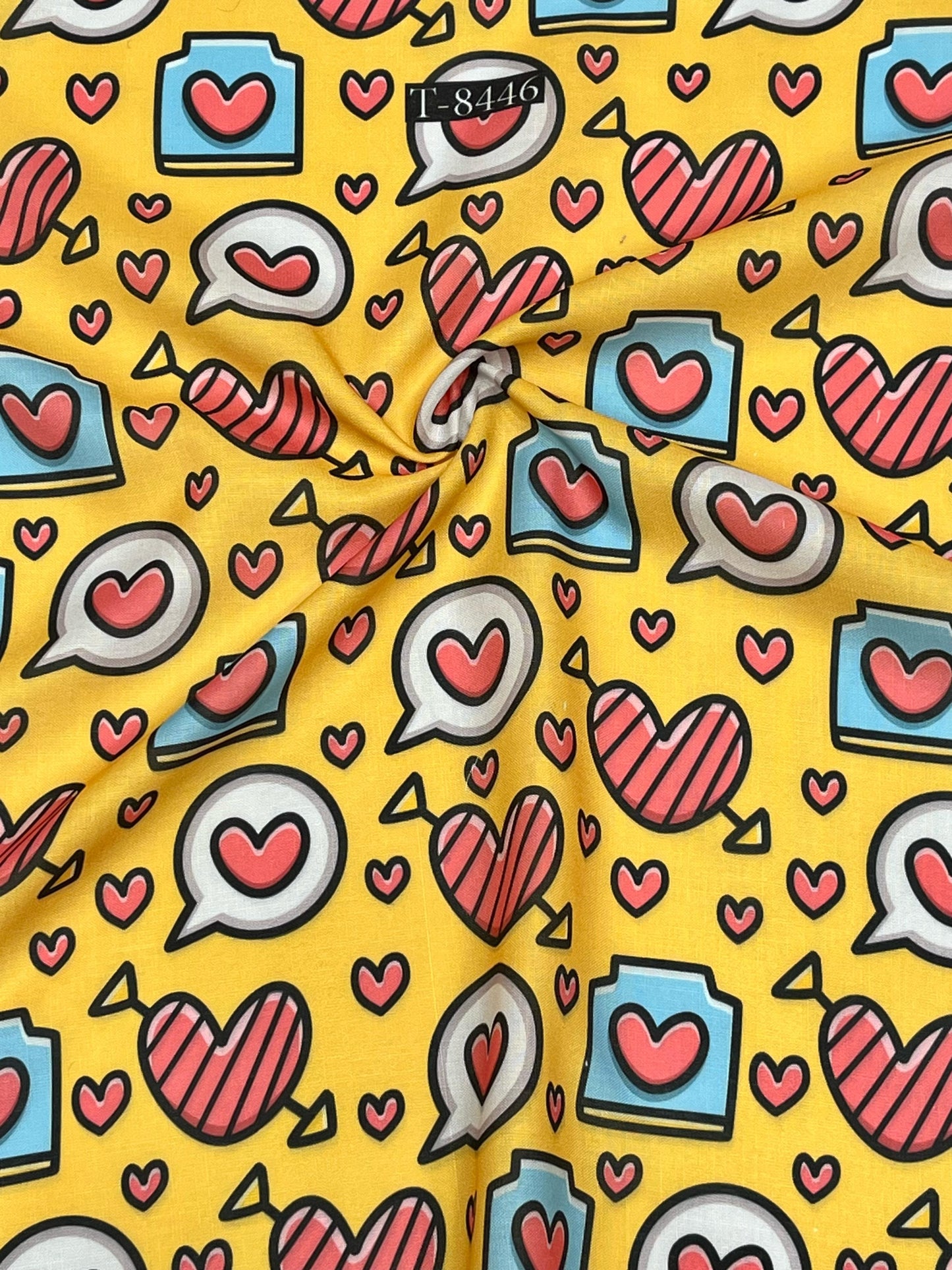 Special Heart Print Catalog on Swiss Cotton
